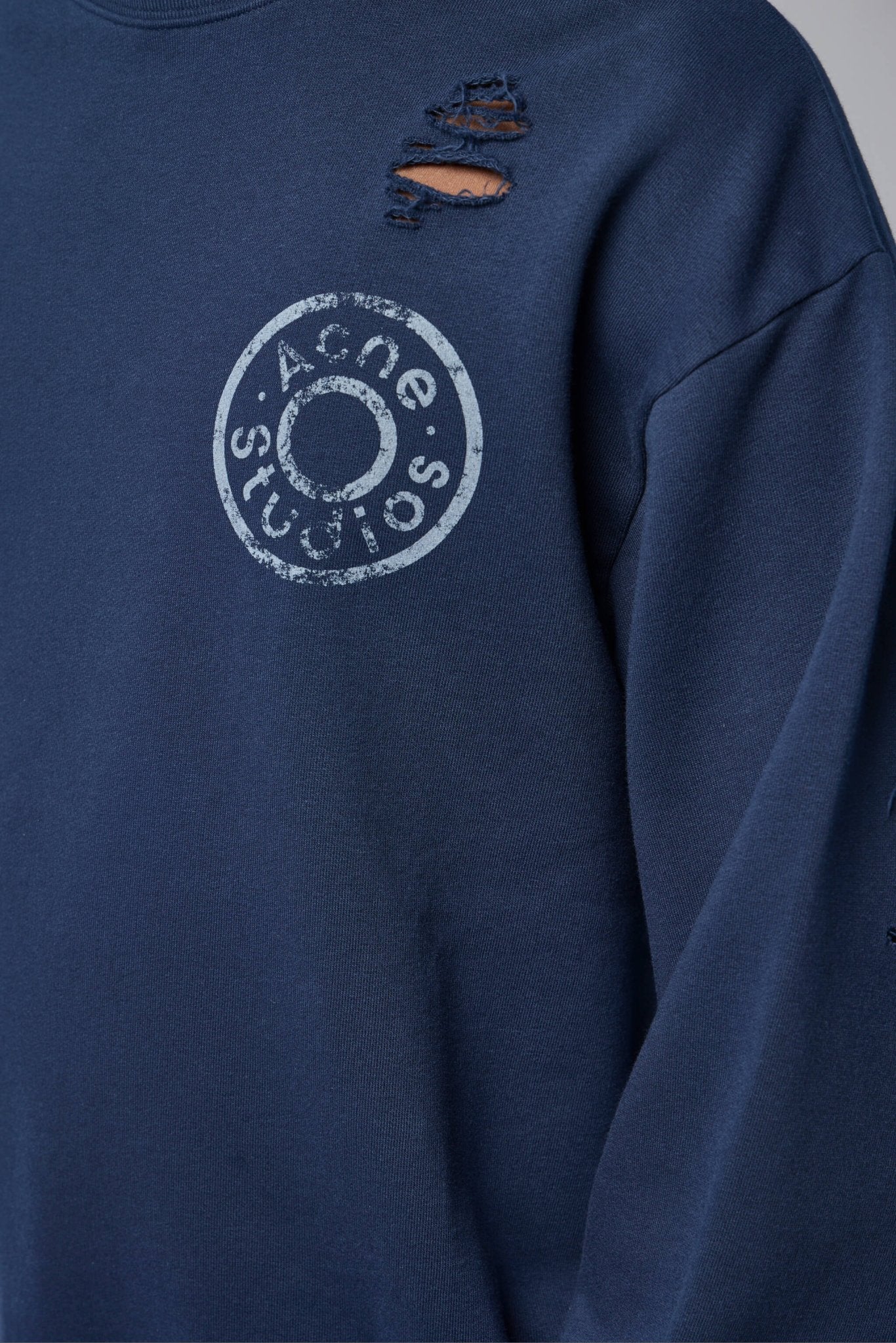 Distressed Fleece Sweatshirt - Image 4
