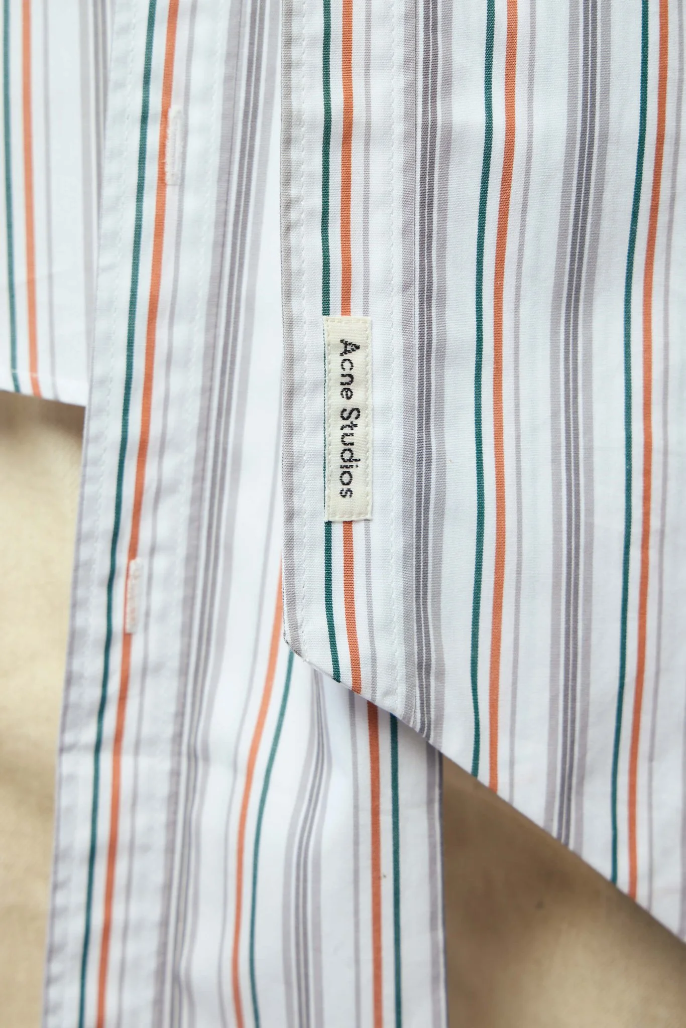 Striped Blouse with Scarf - Image 5