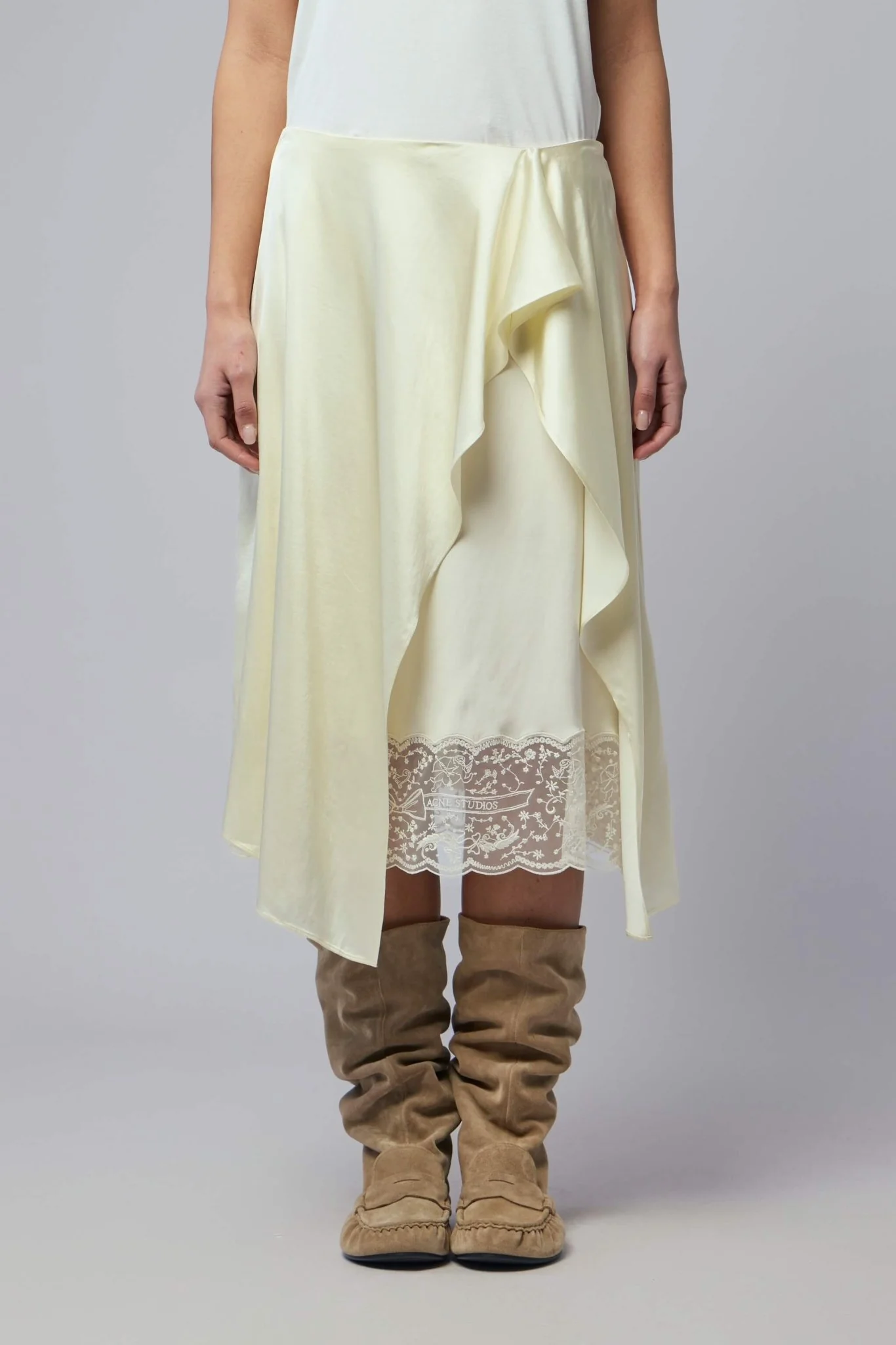 Layered Satin Skirt - Image 2