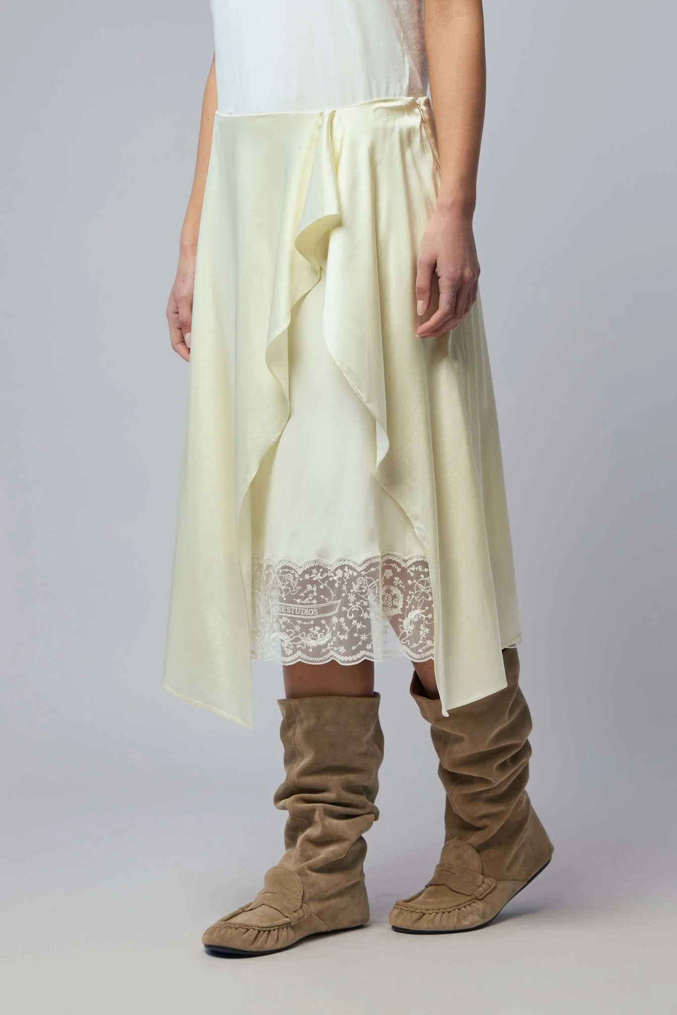Layered Satin Skirt - Image 3