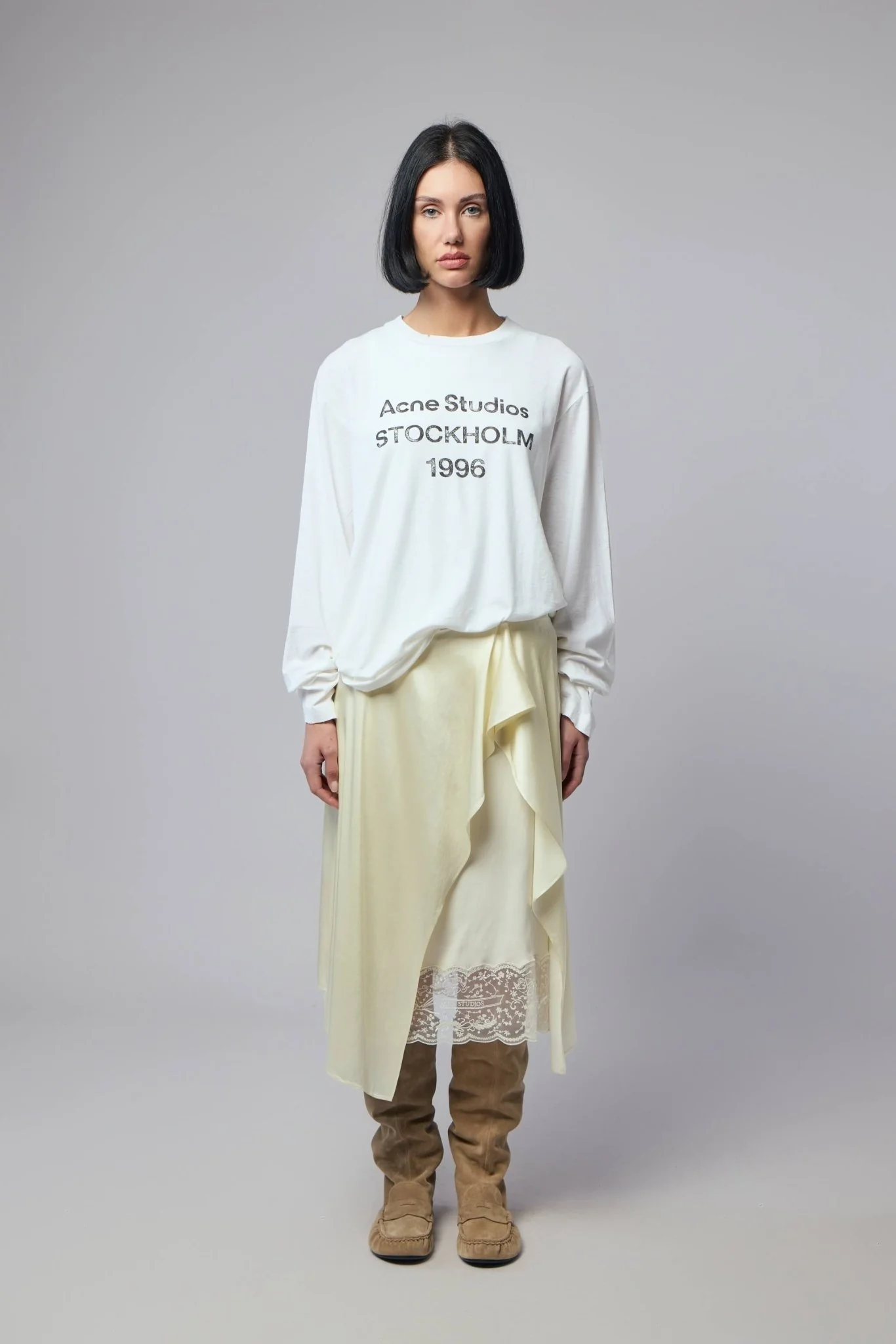 Layered Satin Skirt - Image 7