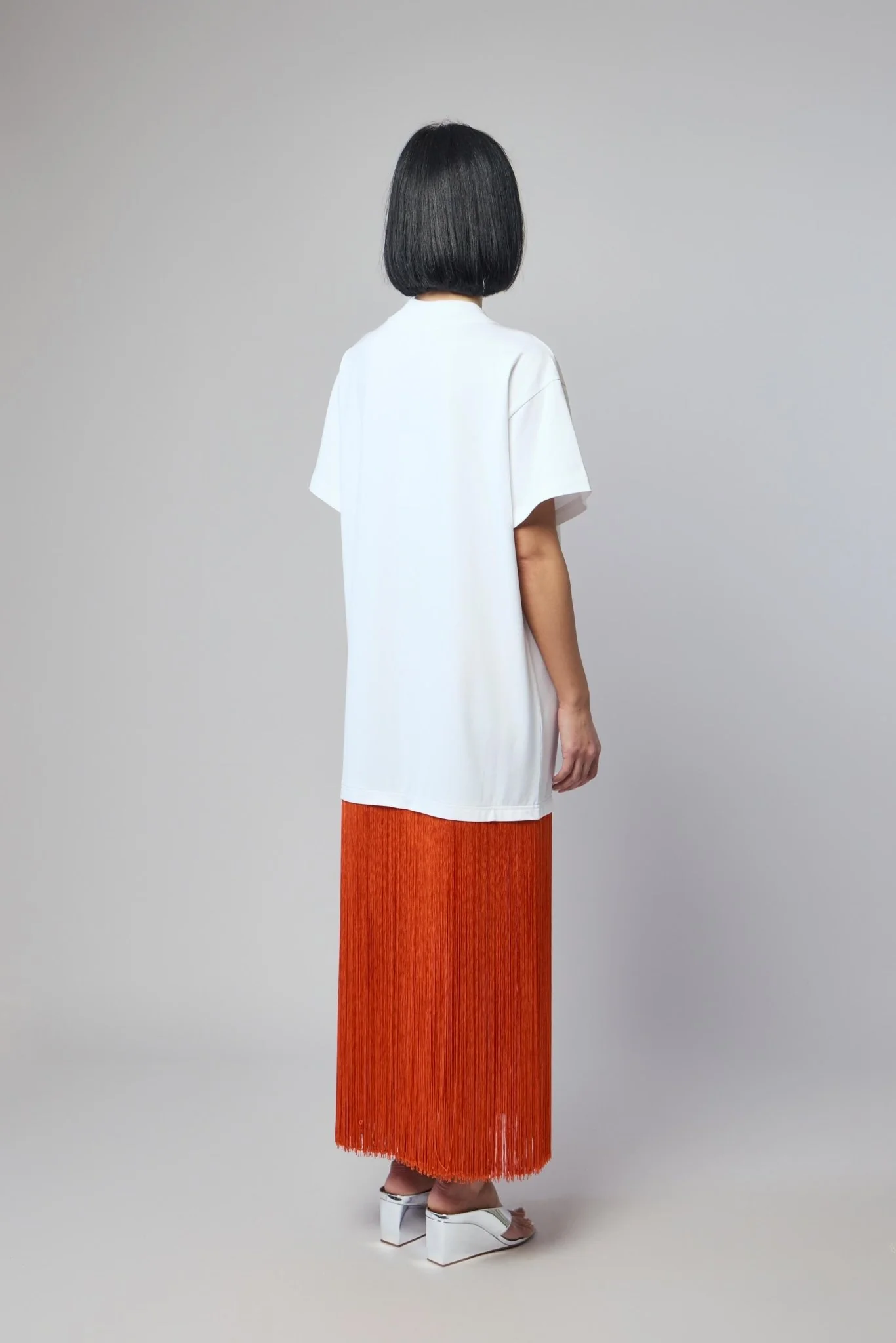 Fringed Cotton T-shirt - Image 6