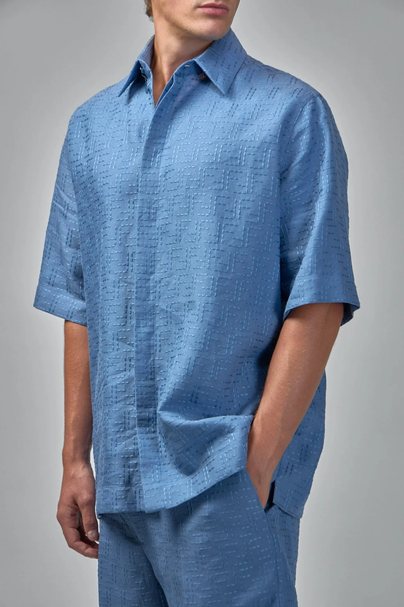 Woven Fabric Shirt Baia - Image 4