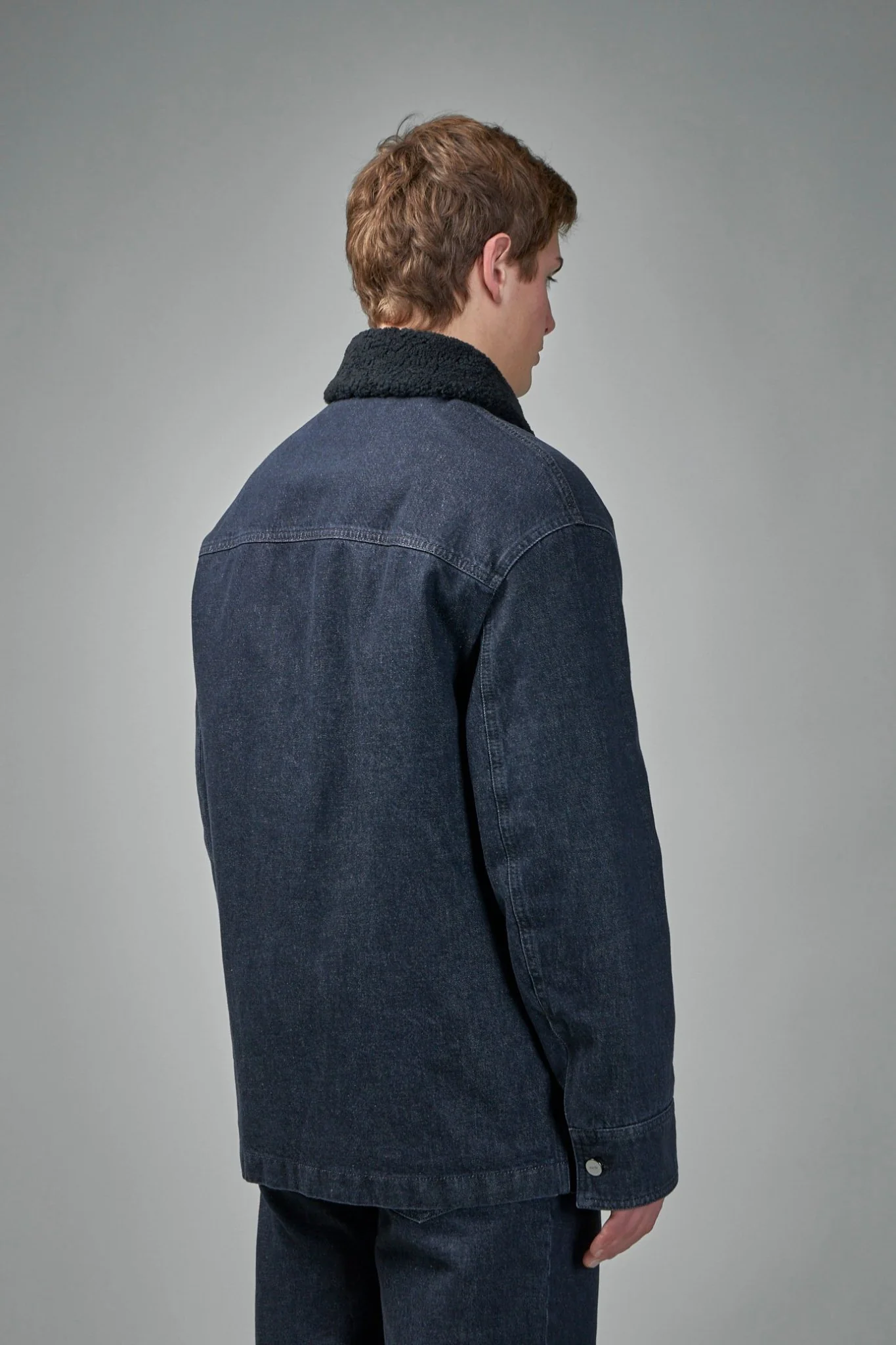 Jacket Woven Fabric Lambram Nero - Image 3