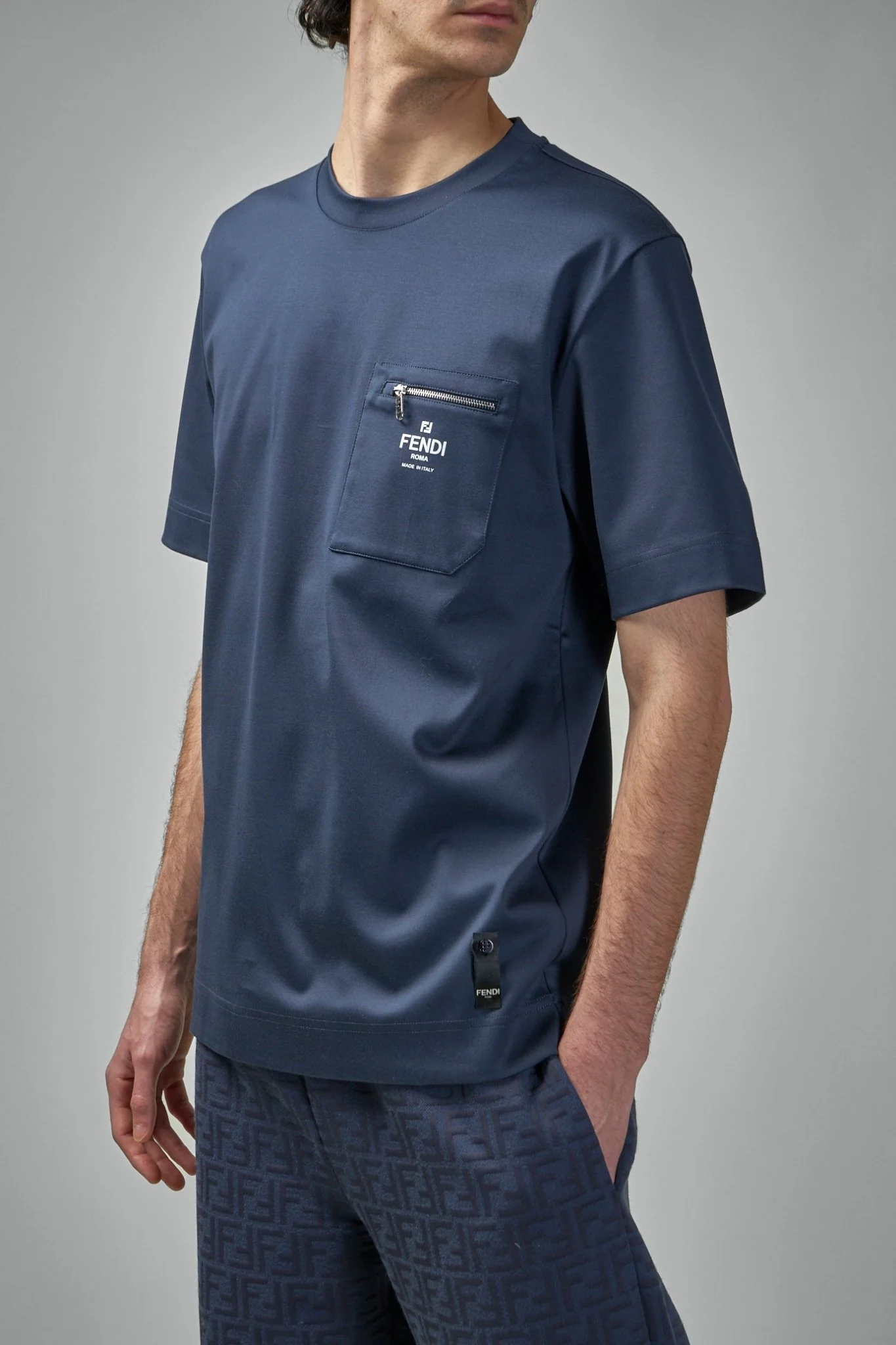 Men's Crewneck Cotton T-shirt - Image 4