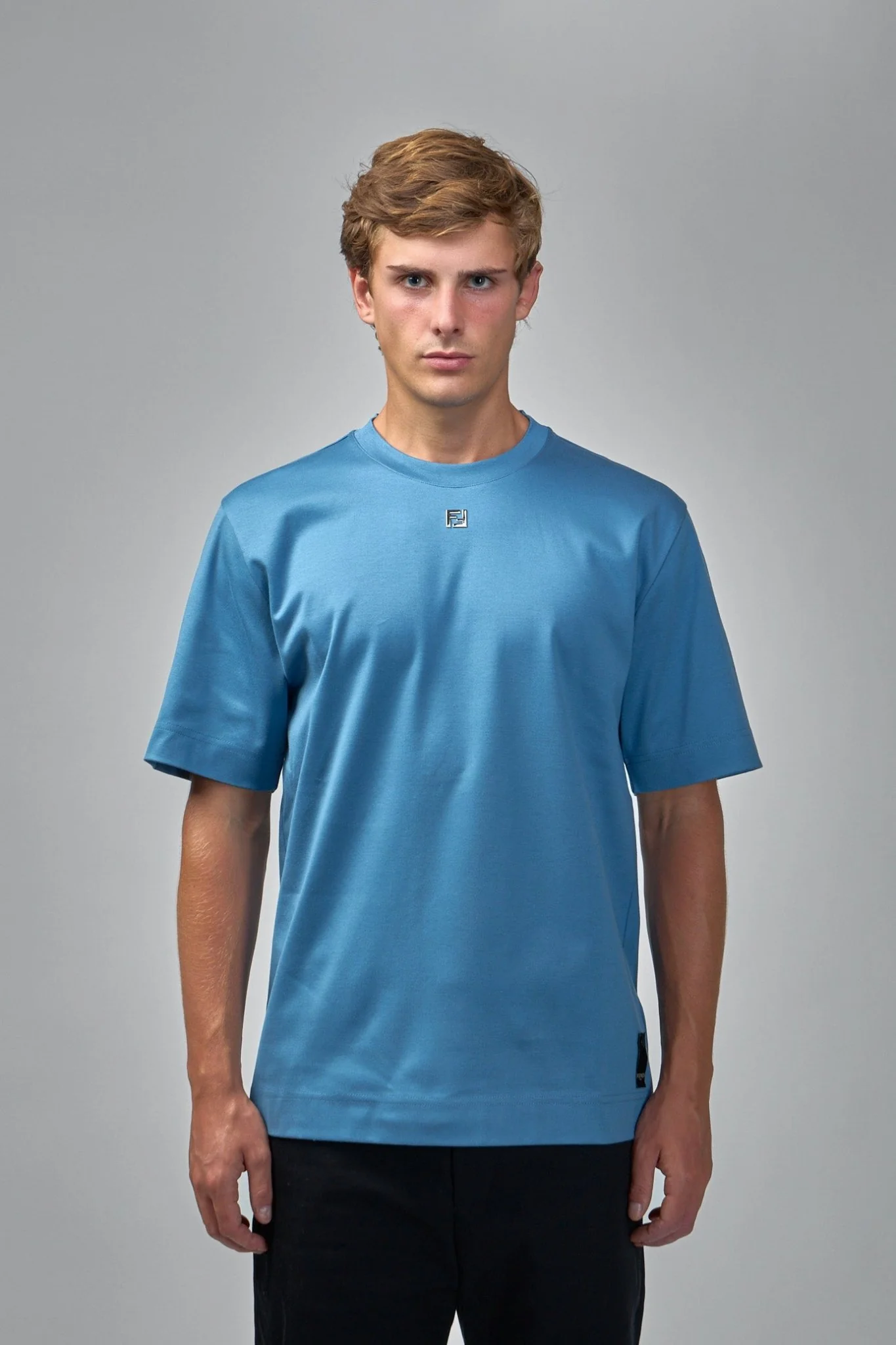 Cotton Ff Metal Detail T-shirt - Image 2