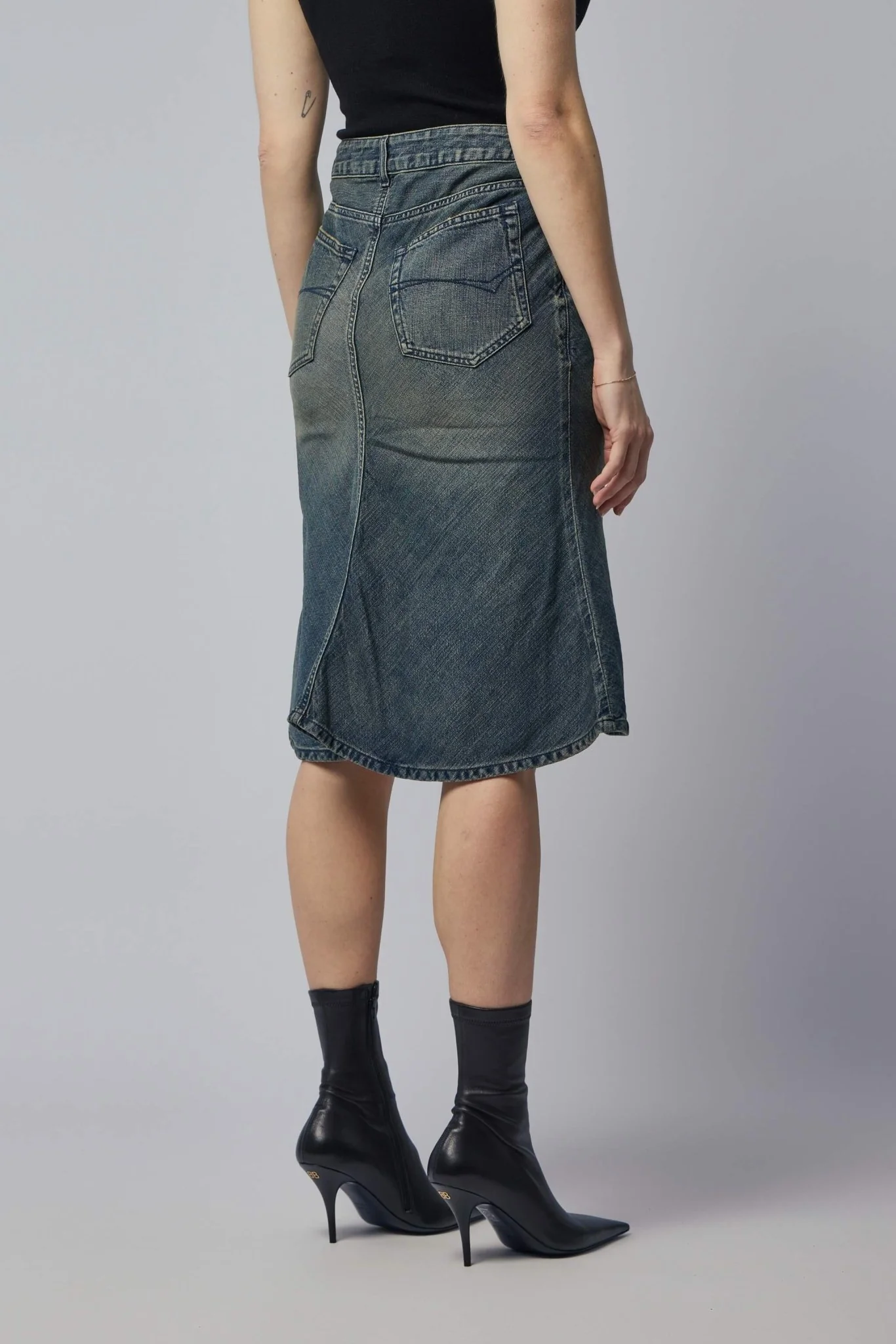 Godet Midi Skirt - Image 5
