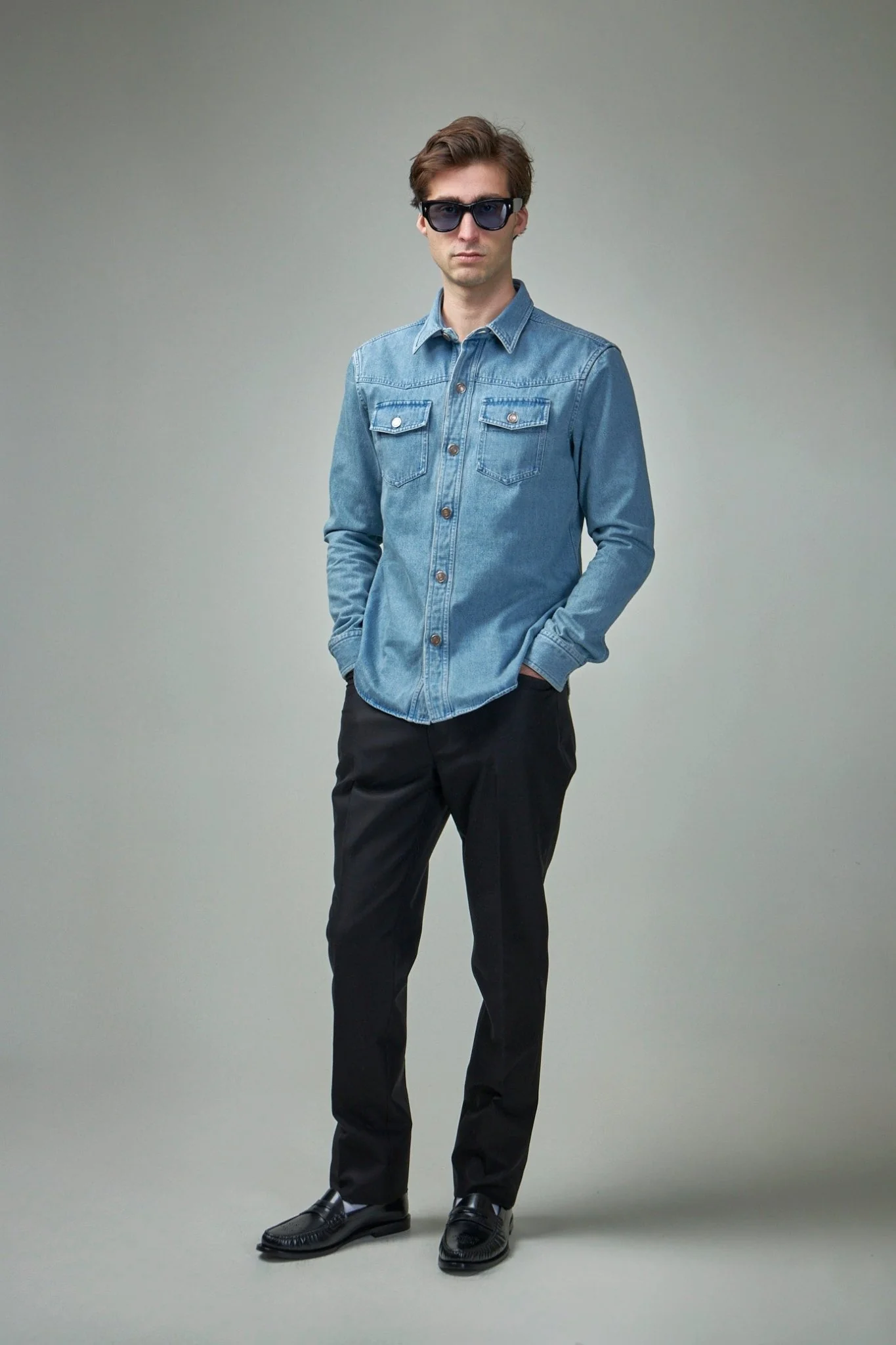 Washed Denim Outershirt - Image 2