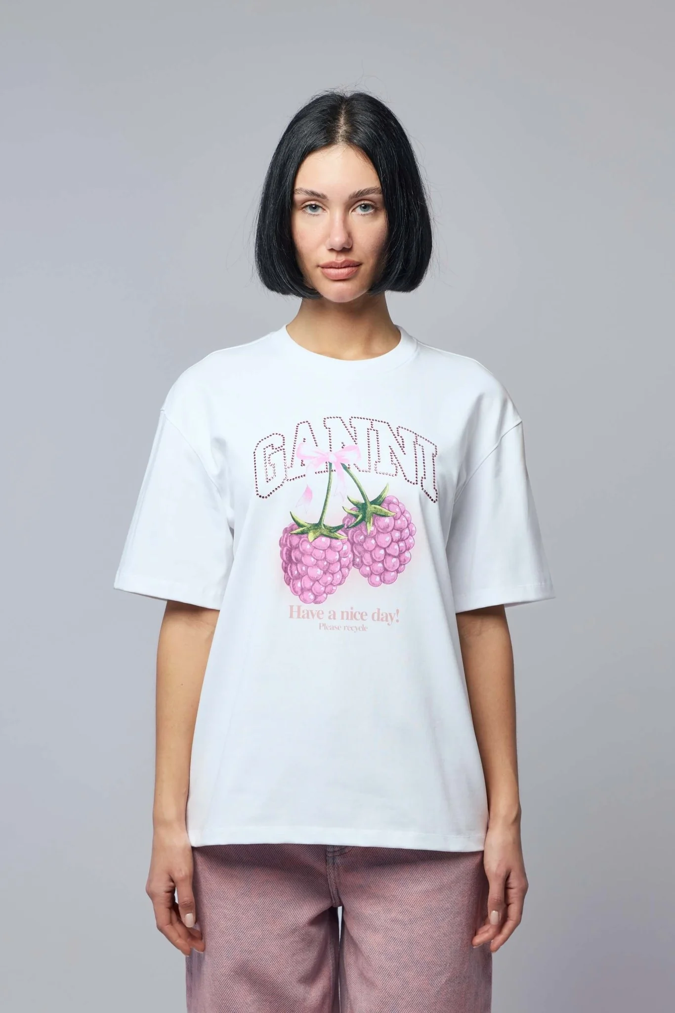 Heavy Cotton Jersey Raspberry - Image 2
