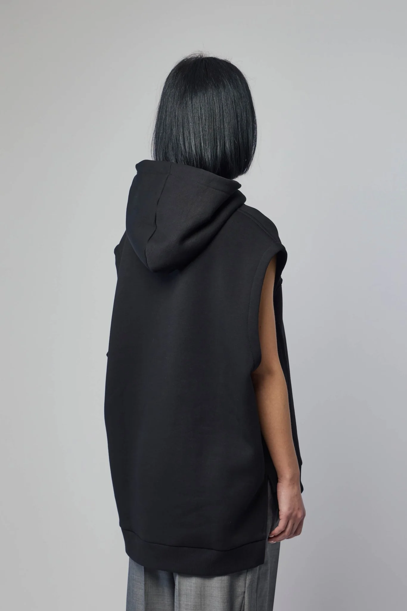 Hood Big Sleeveless Jumper Top - Image 5