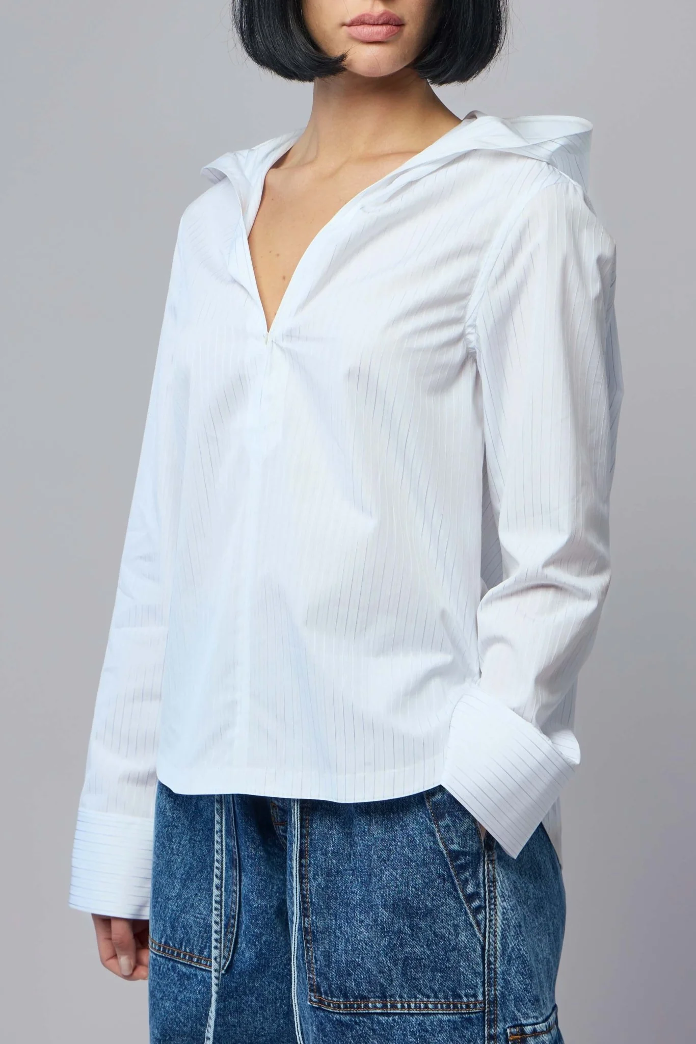 Hooded Poplin Shirt - Image 3