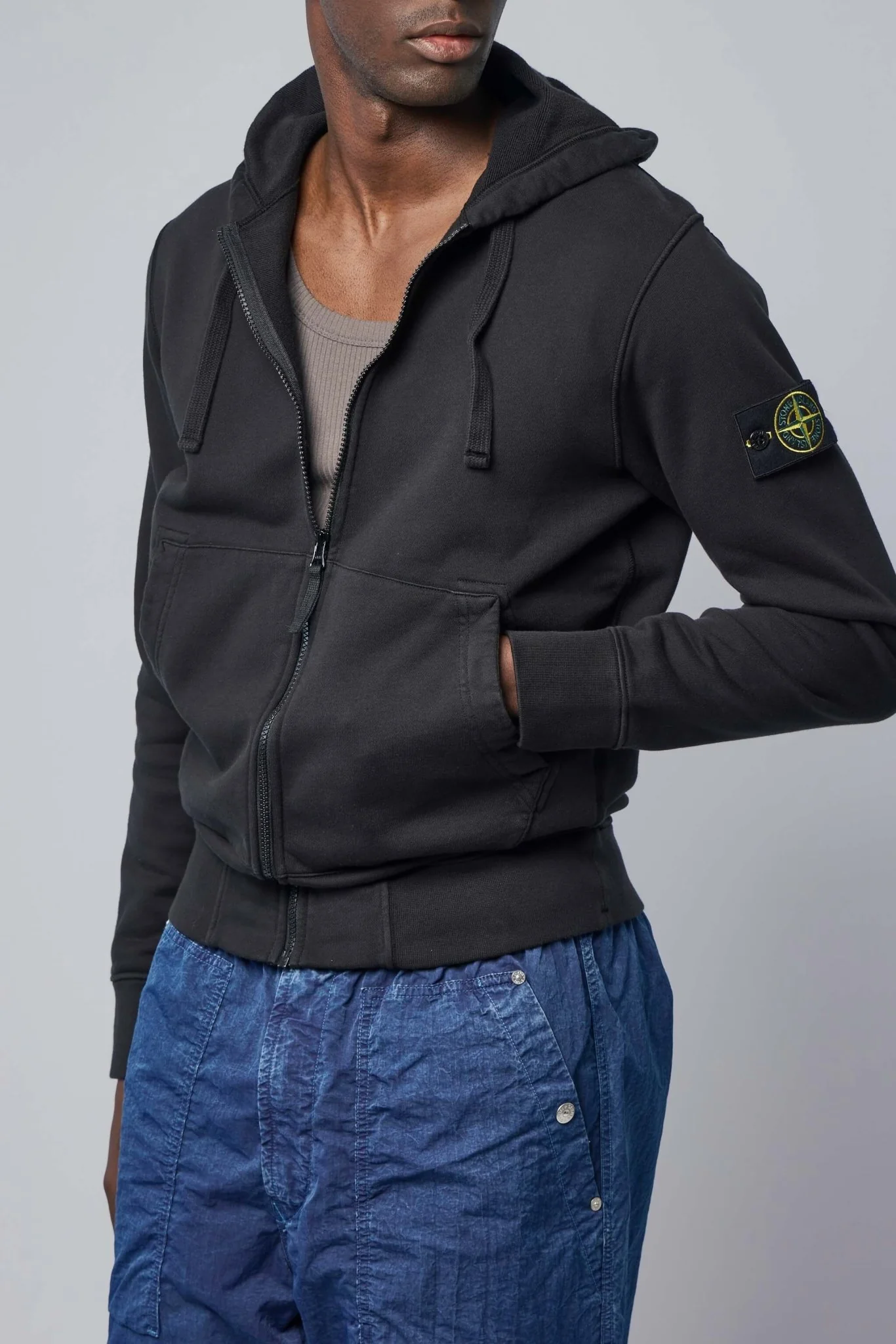 Regular Fit Zipper-up Hooded Sweatshirt - Image 3