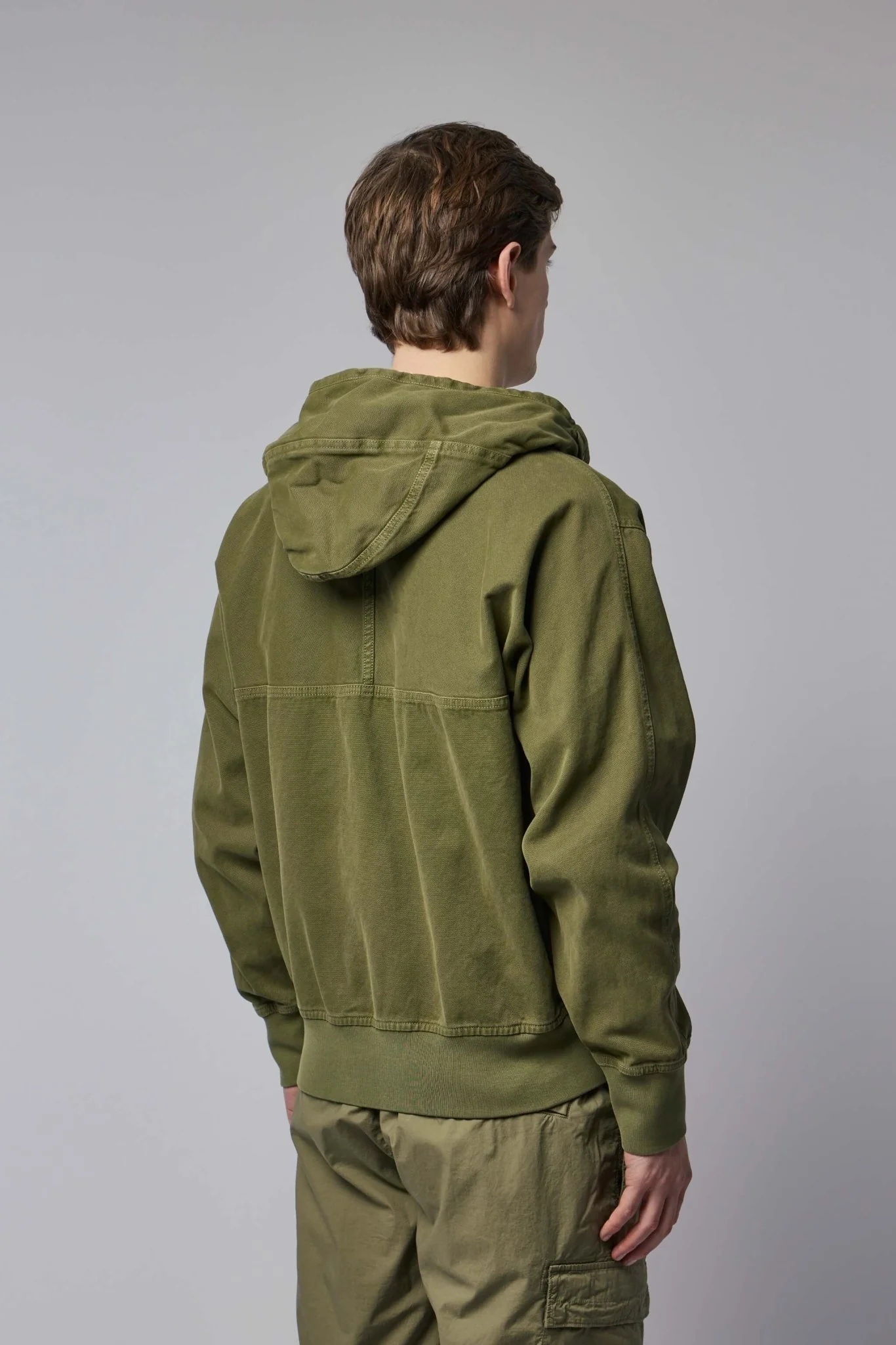 Oversized Fit Zip-up Hooded Jacket - Image 5