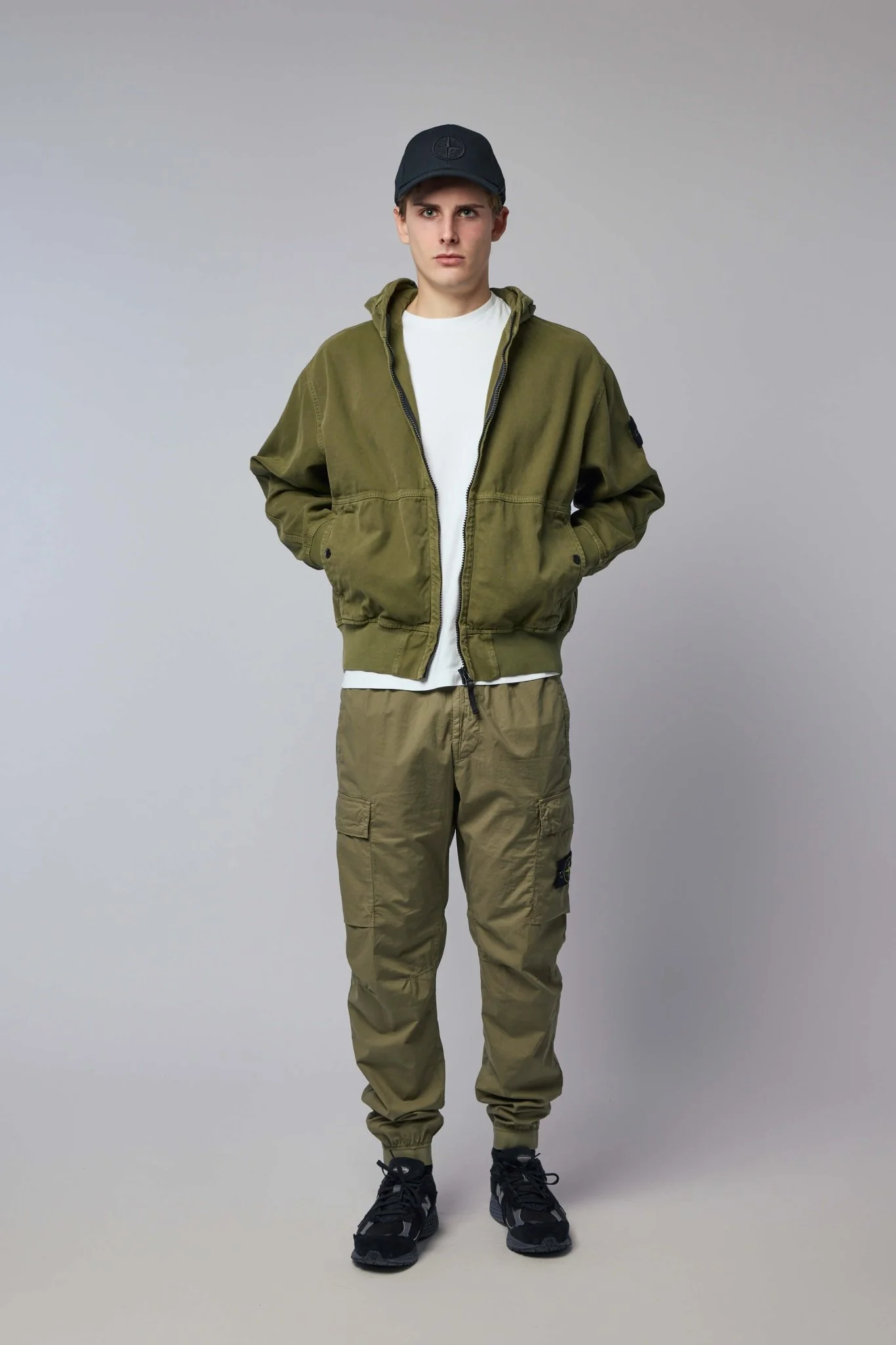 Oversized Fit Zip-up Hooded Jacket - Image 7