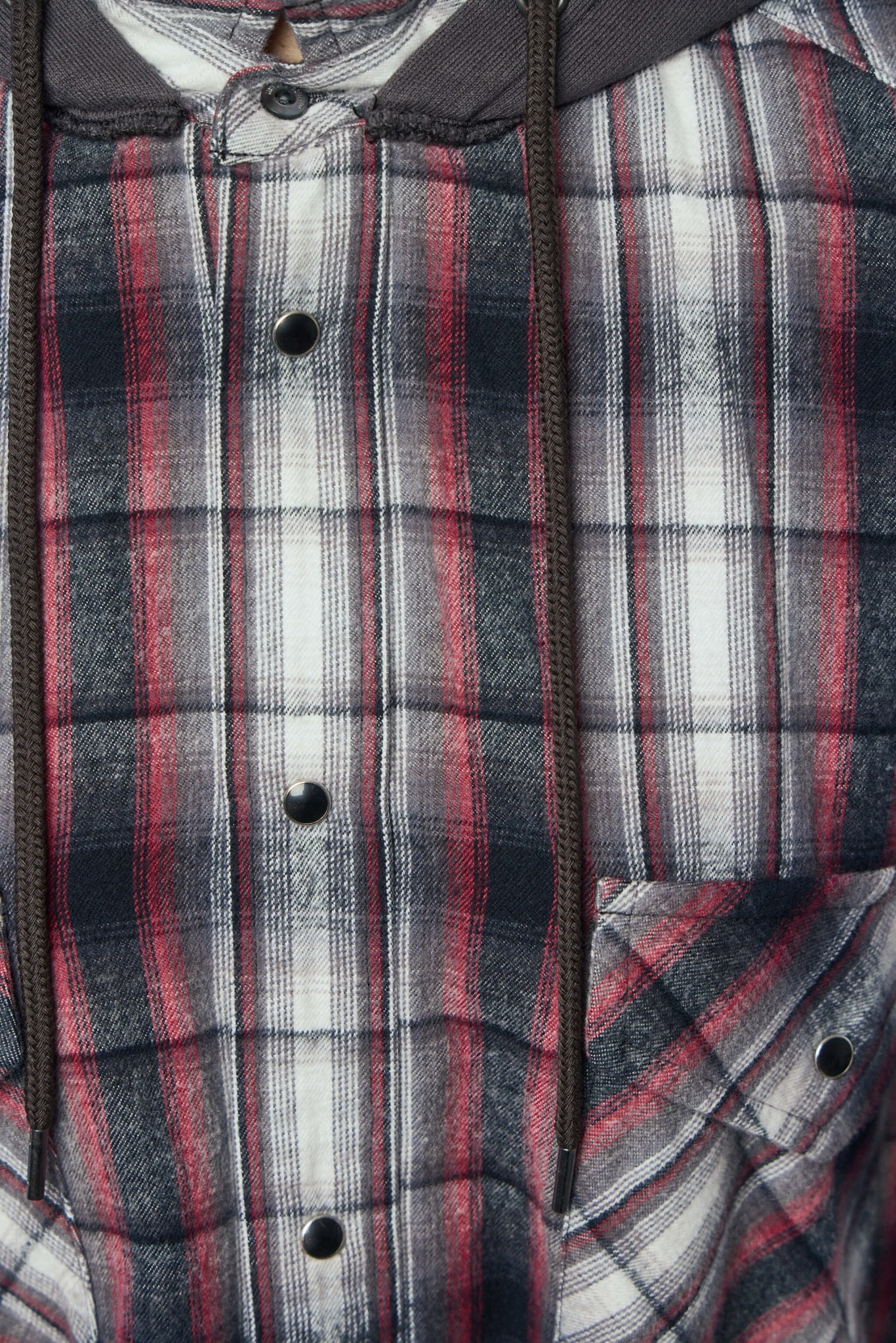 Hoodie Combine Checkered Shirt - Image 4