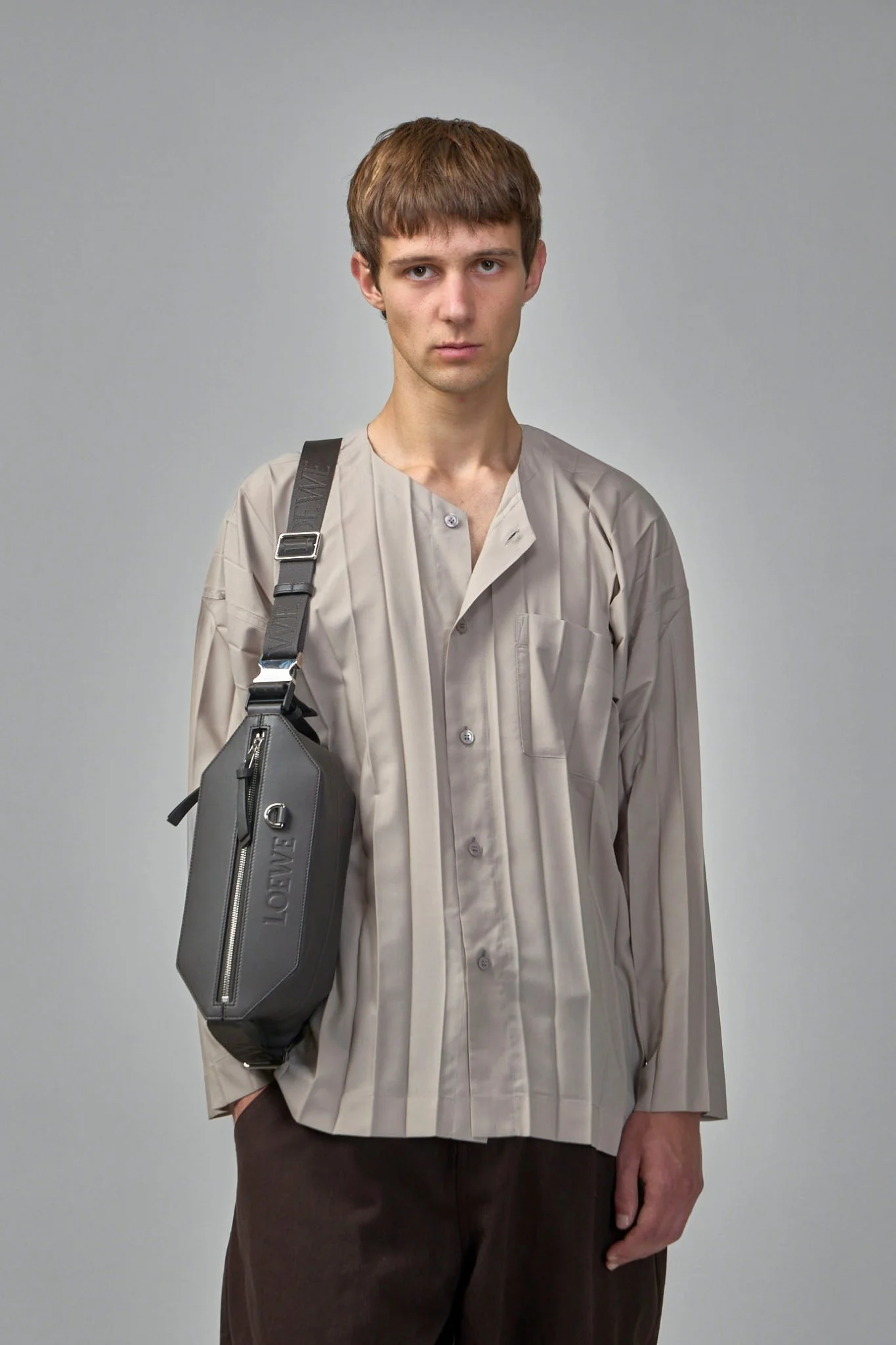 Edge Pleated Shirt