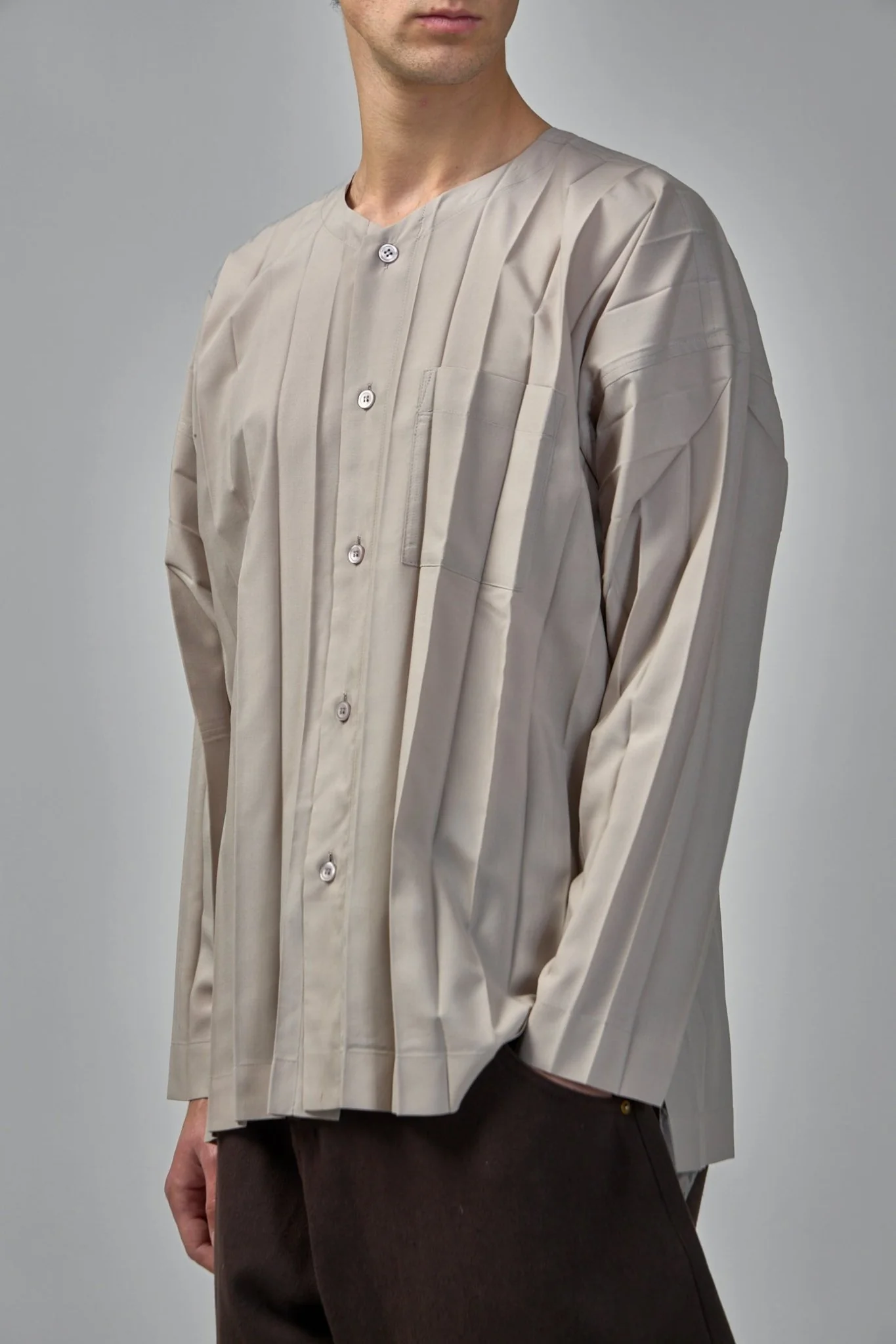 Edge Pleated Shirt - Image 3