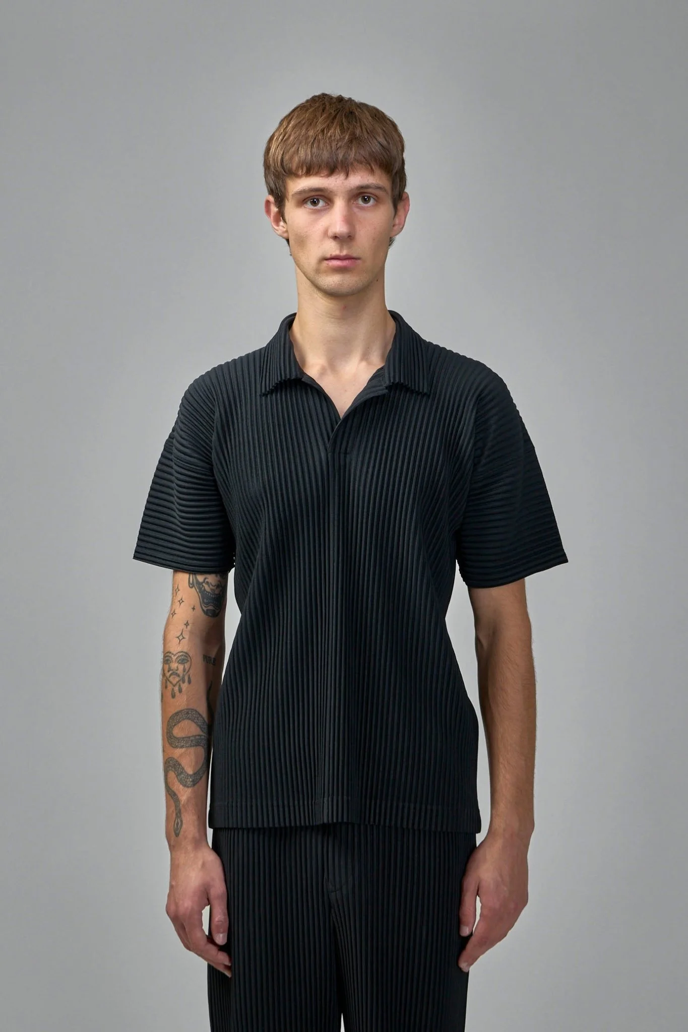 Pleated Polo Shirt - Image 2
