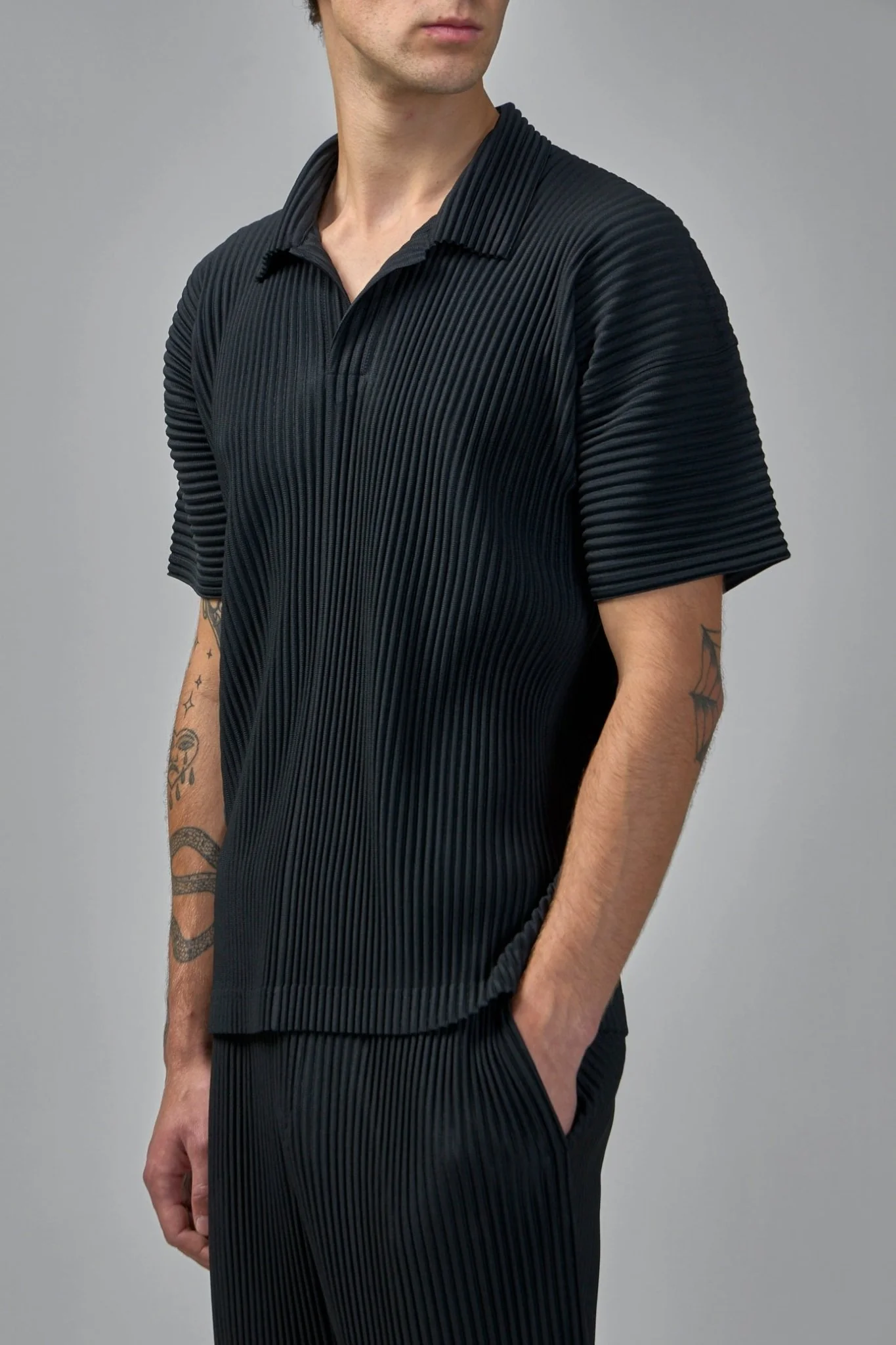 Pleated Polo Shirt - Image 4