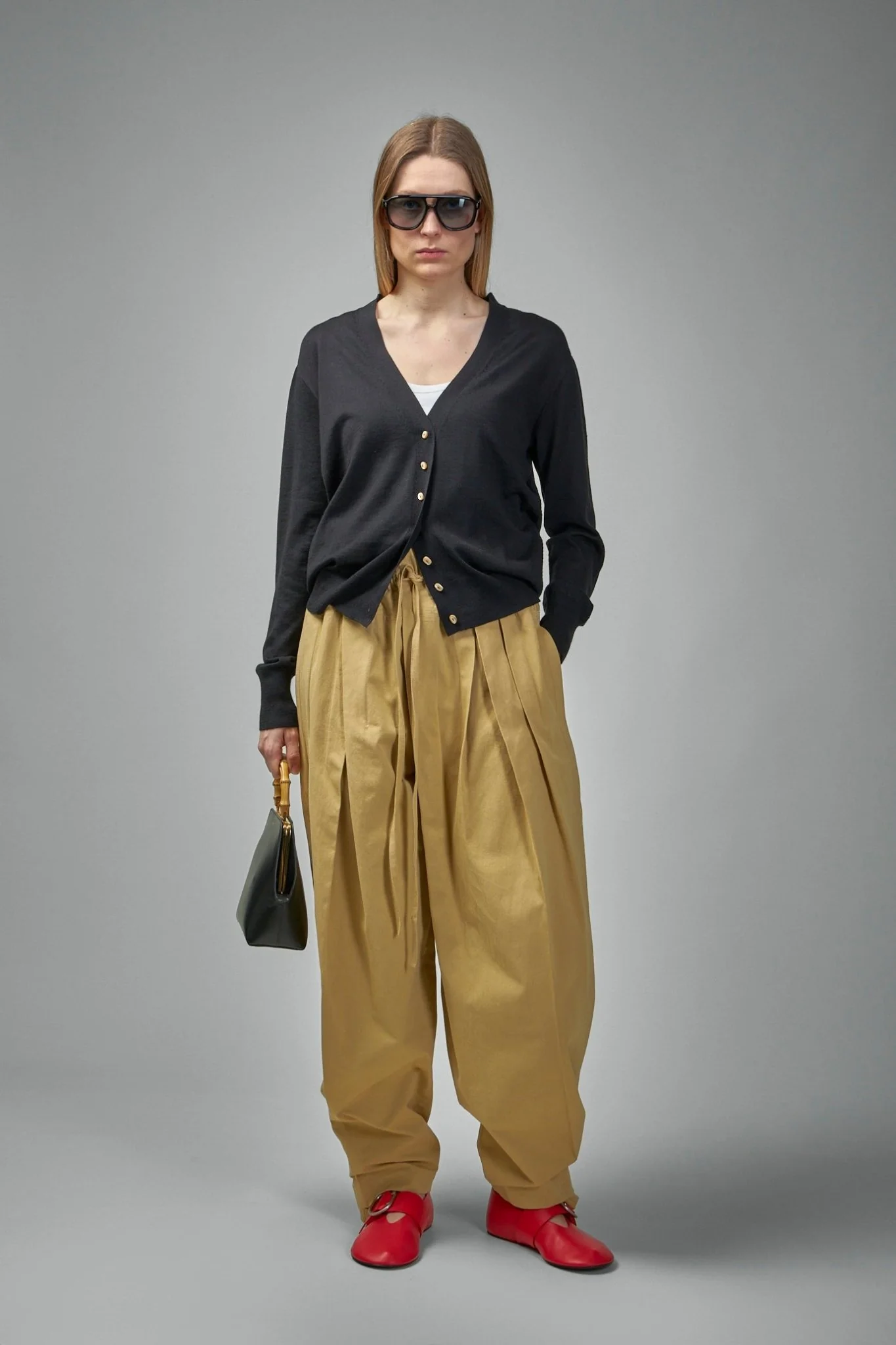 Cashmere Blend Crew-neck Cardigan - Image 2