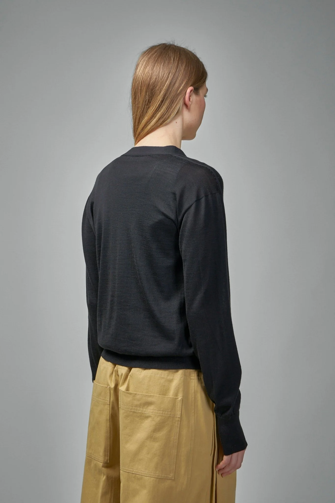 Cashmere Blend Crew-neck Cardigan - Image 3