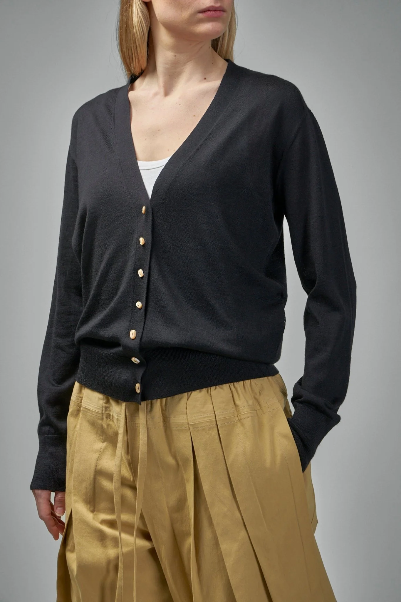 Cashmere Blend Crew-neck Cardigan - Image 4