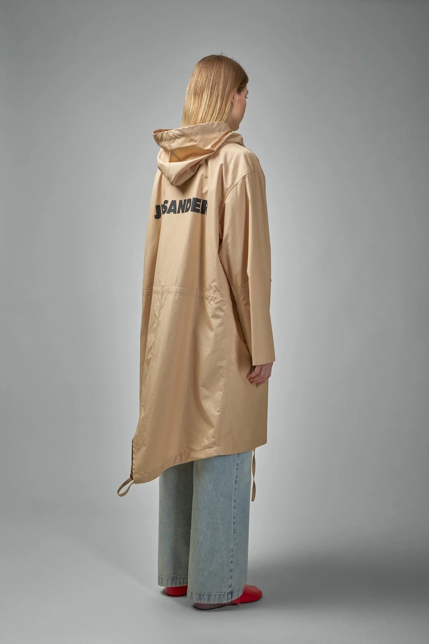 Cotton Hooded Trench Coat - Image 3