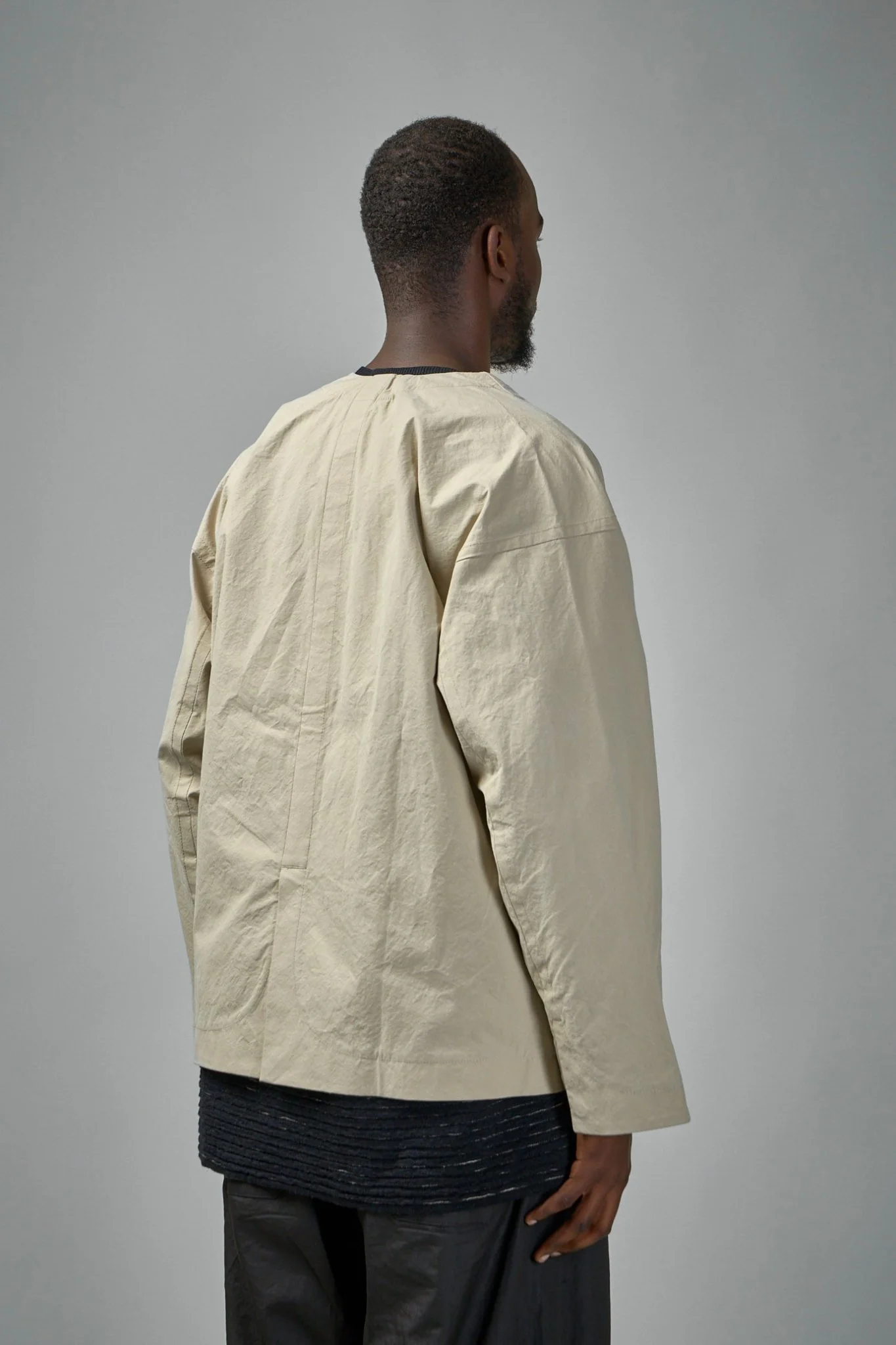 JACKET#59 Unlined Collarless Blazer - Image 3