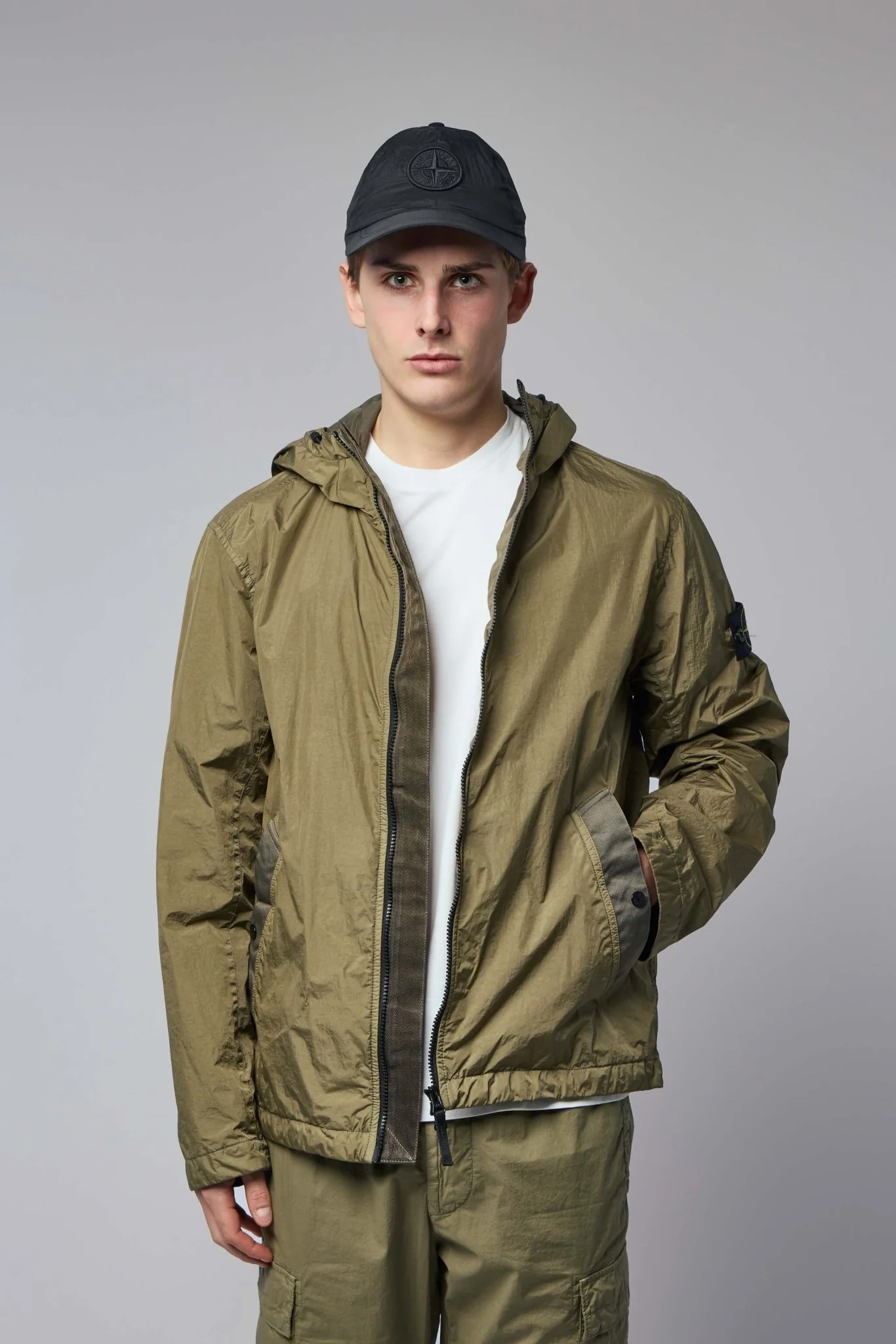 Hooded Jacket Crinkle Reps Ny