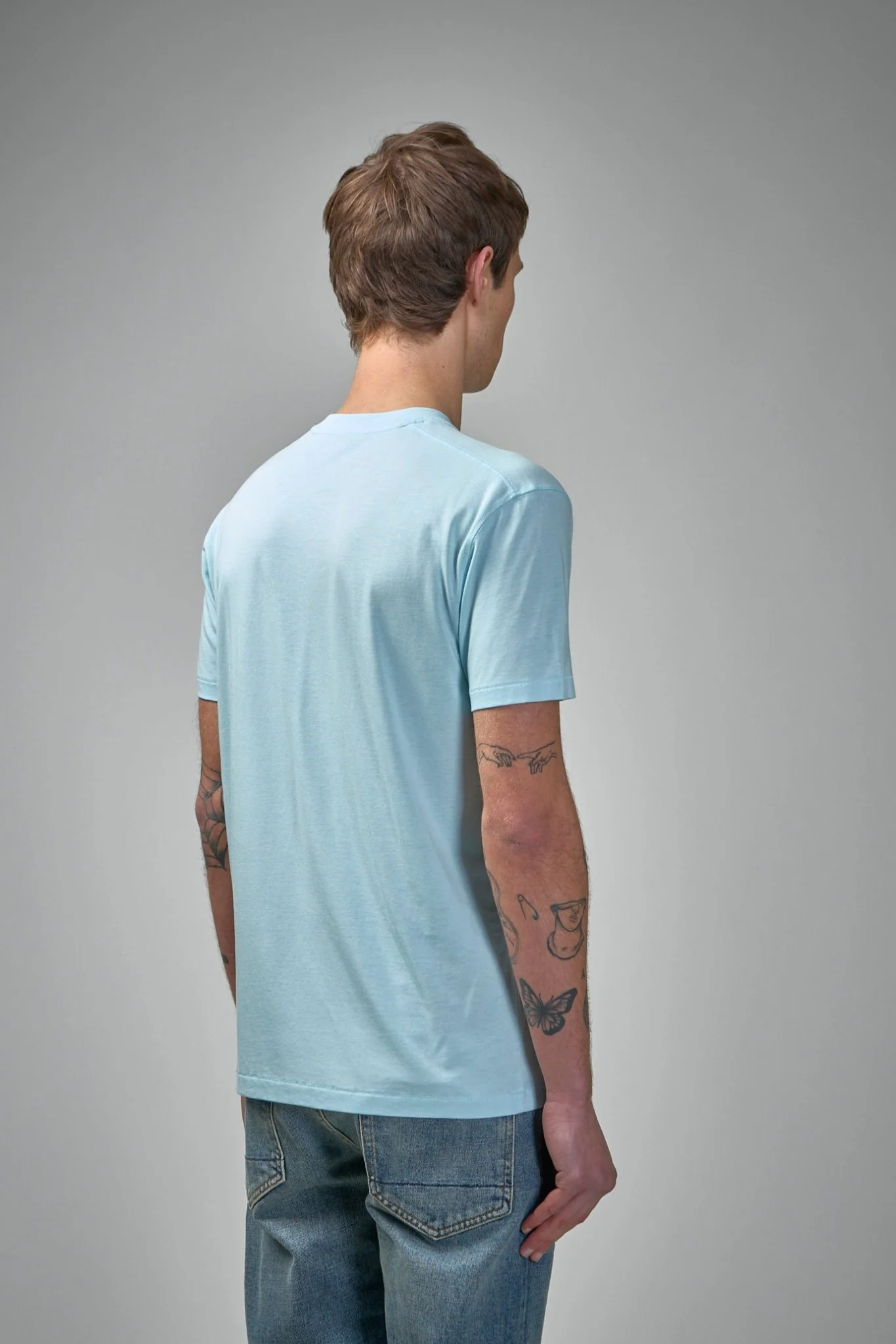 Lyocell Cotton Crew T-shirt - Image 3