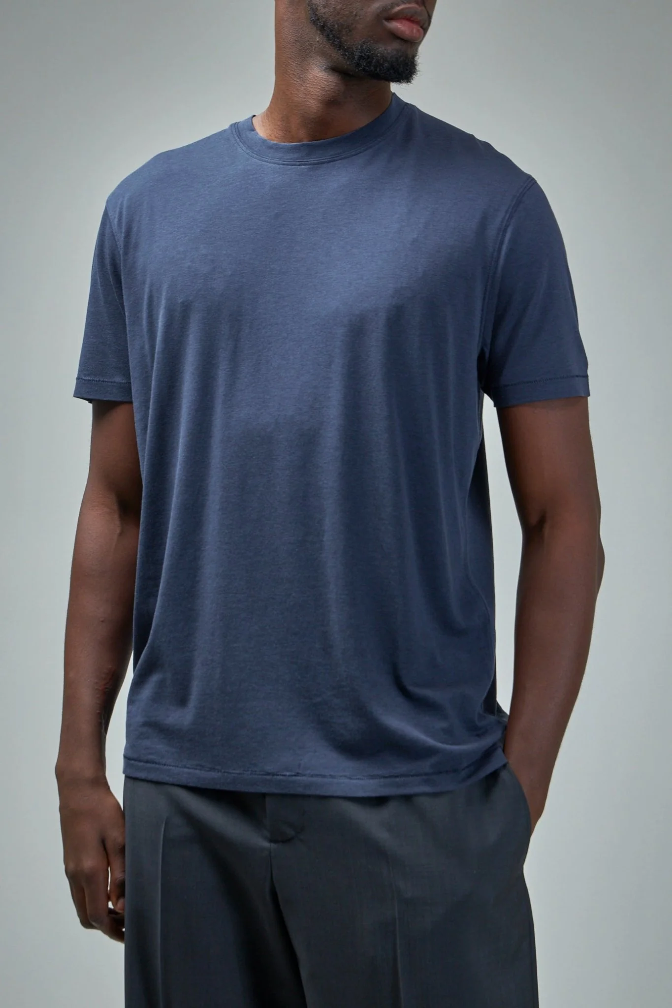 Lyocell Cotton SS Crew Neck - Image 4