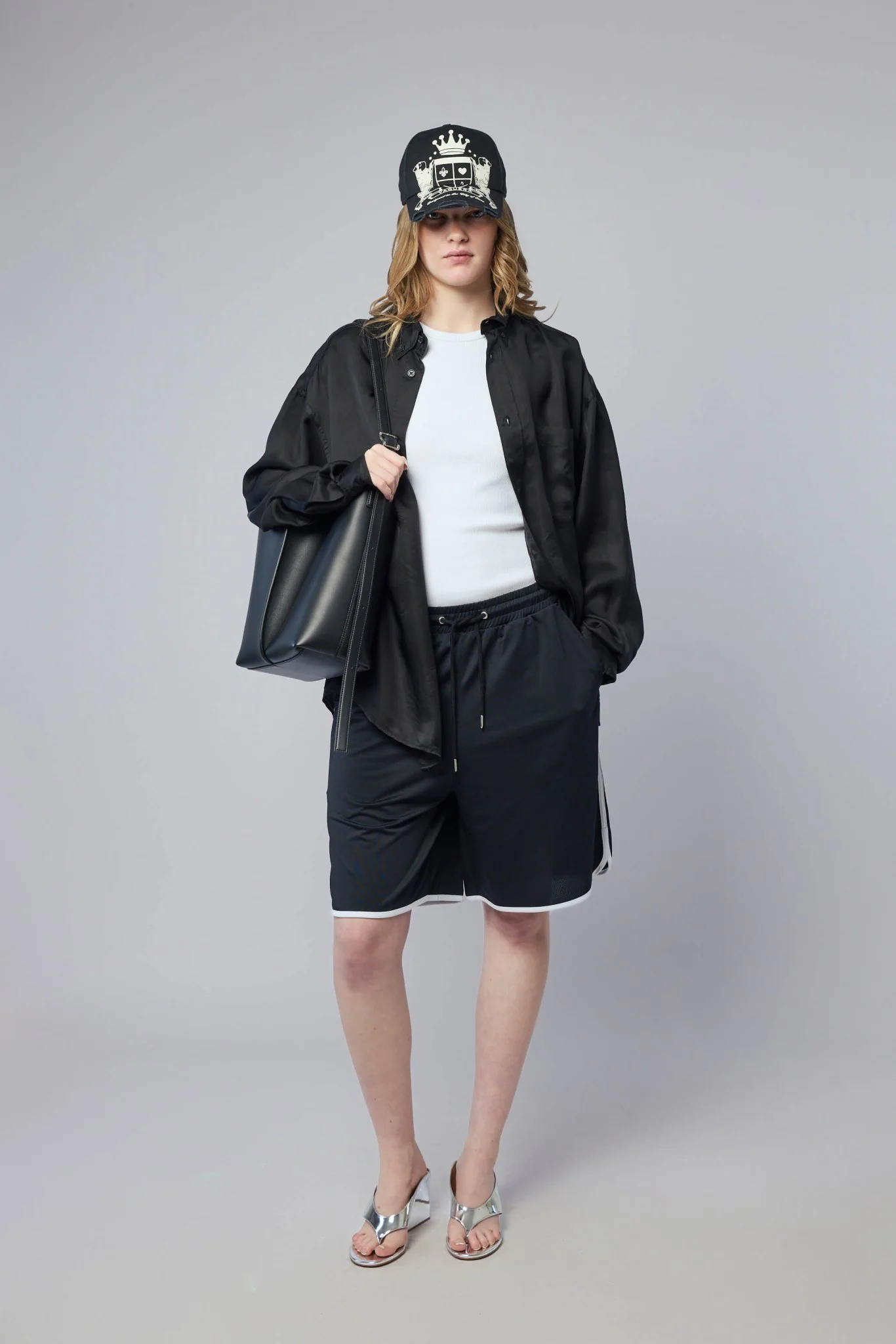 Essentials Stripe Mesh Shorts - Image 7