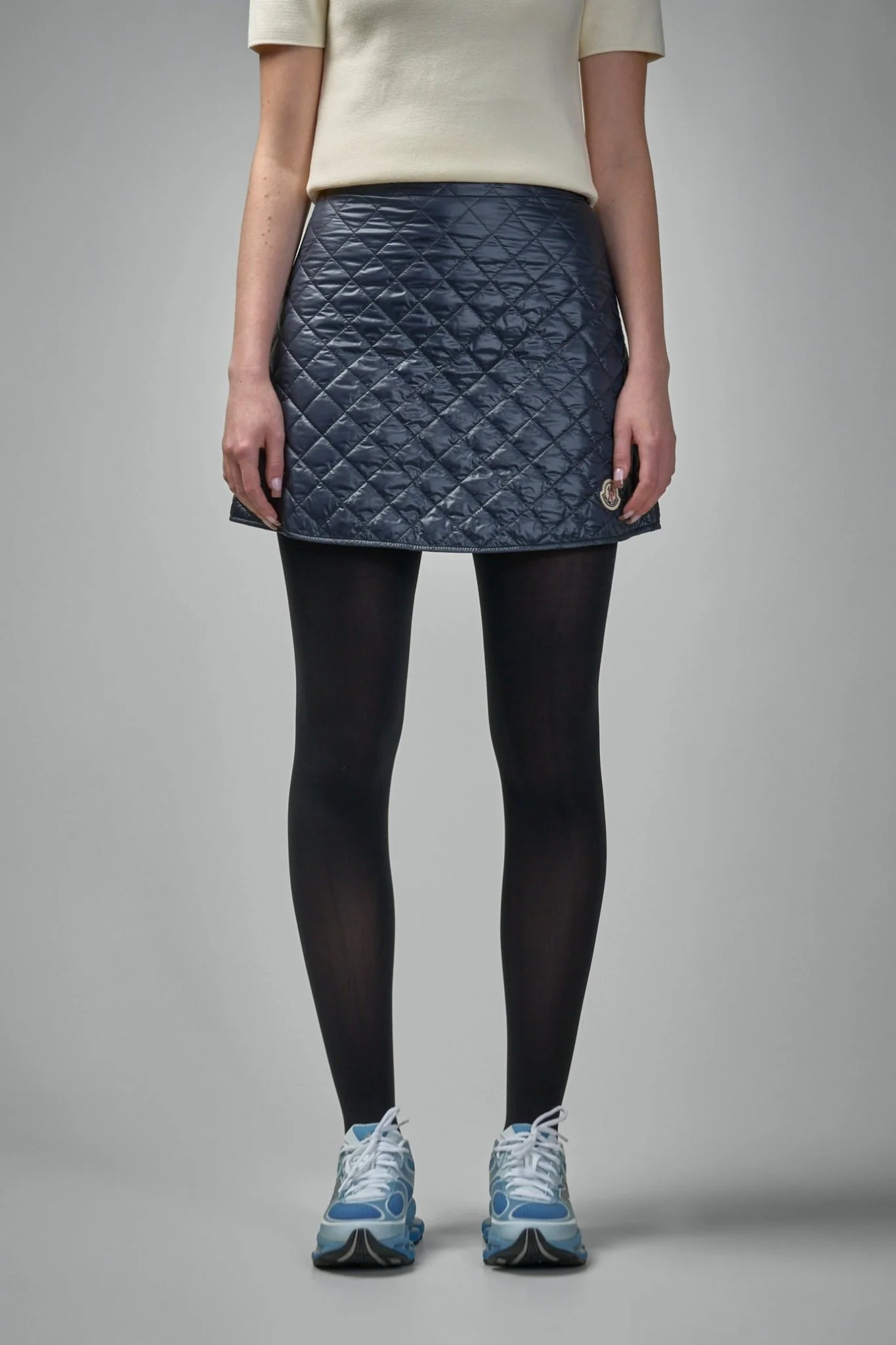 Diamond-quilted Mini Skirt