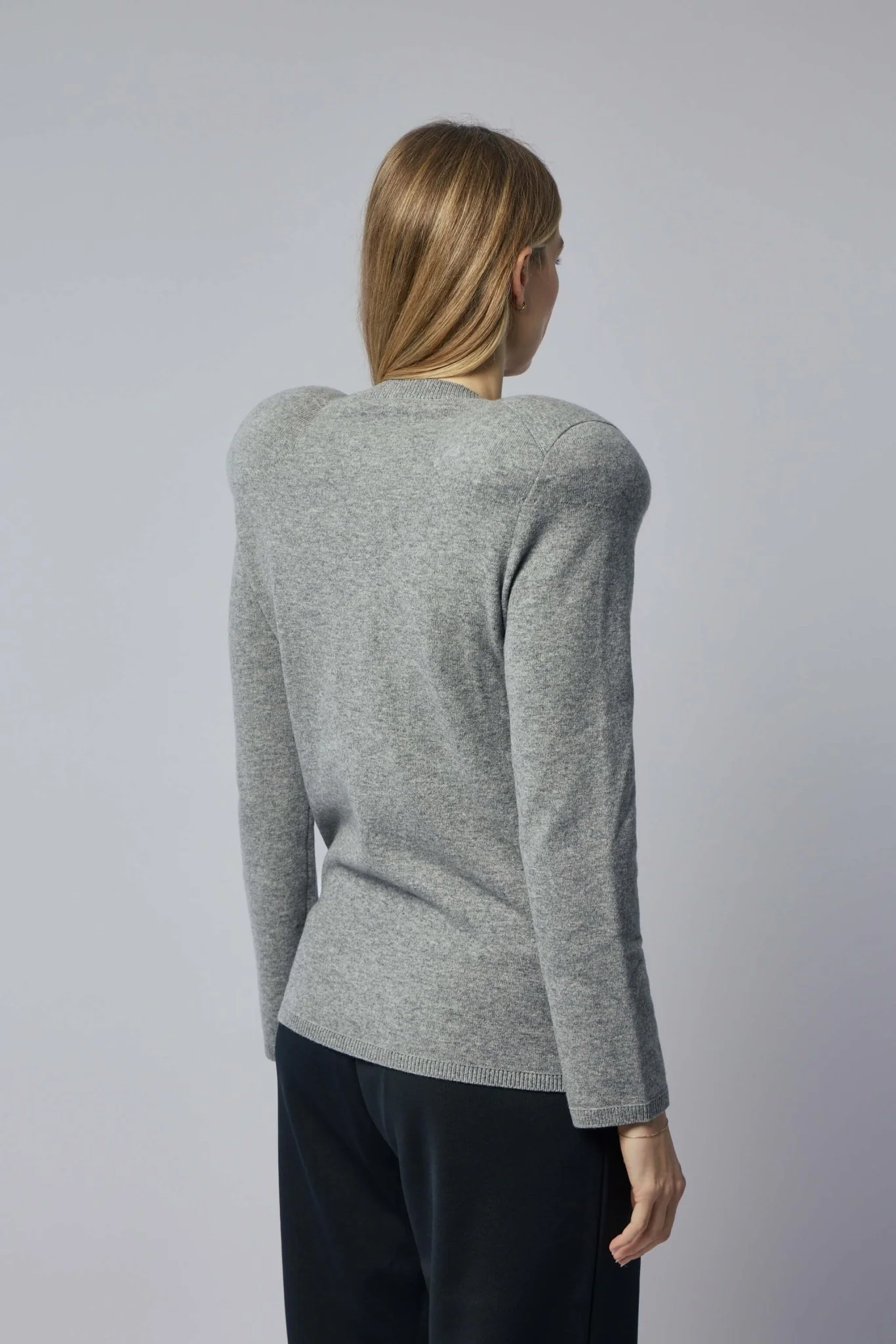 Padded Shoulder Sweater - Image 5