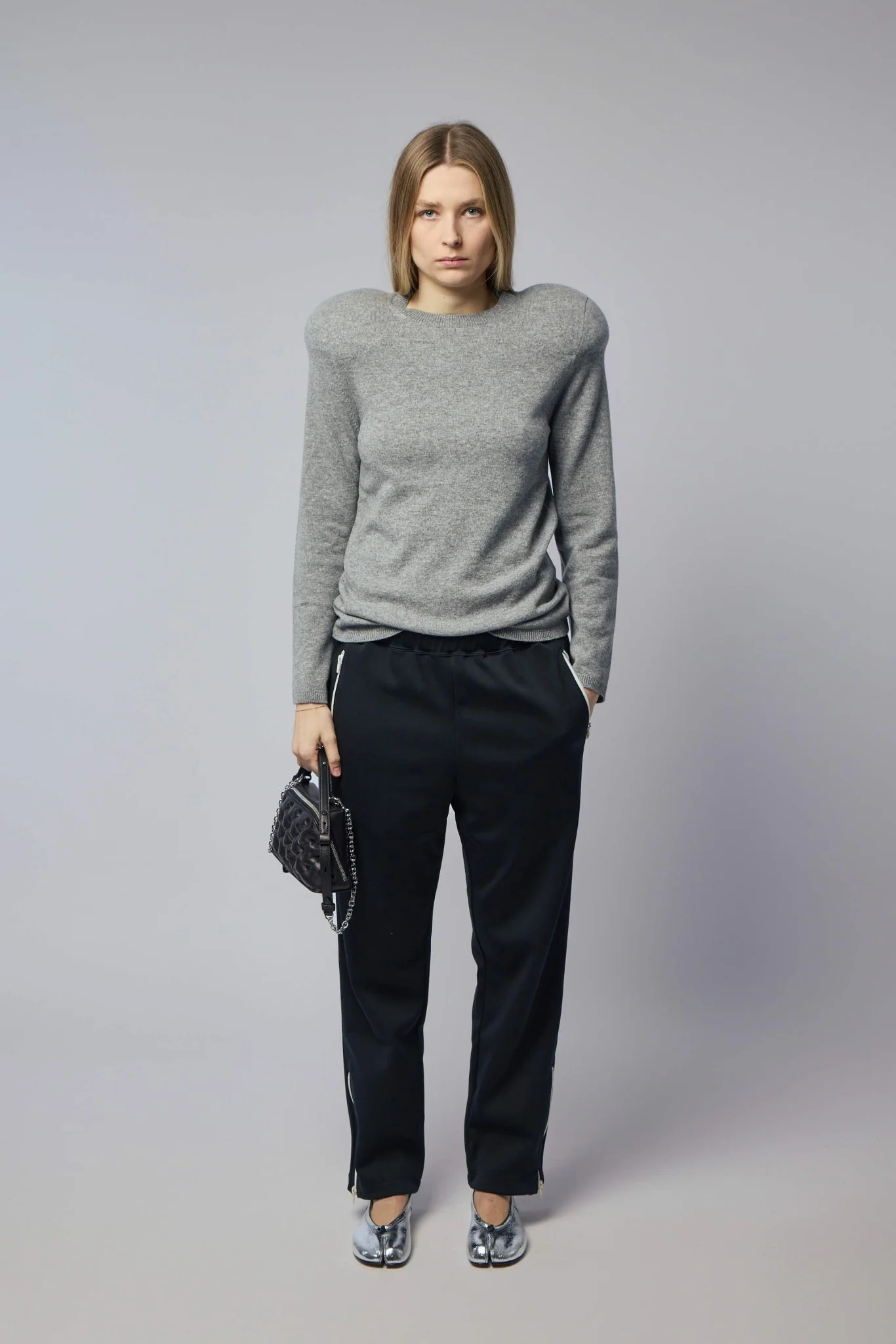 Padded Shoulder Sweater - Image 6
