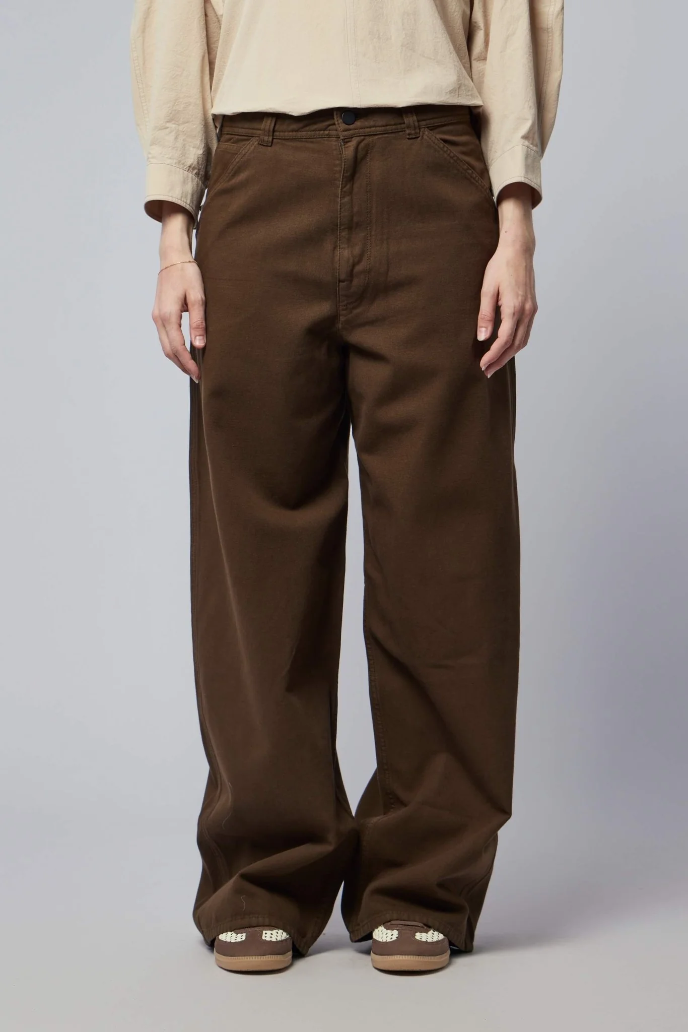 Large Pants in Dyed Broken Twill - Image 2