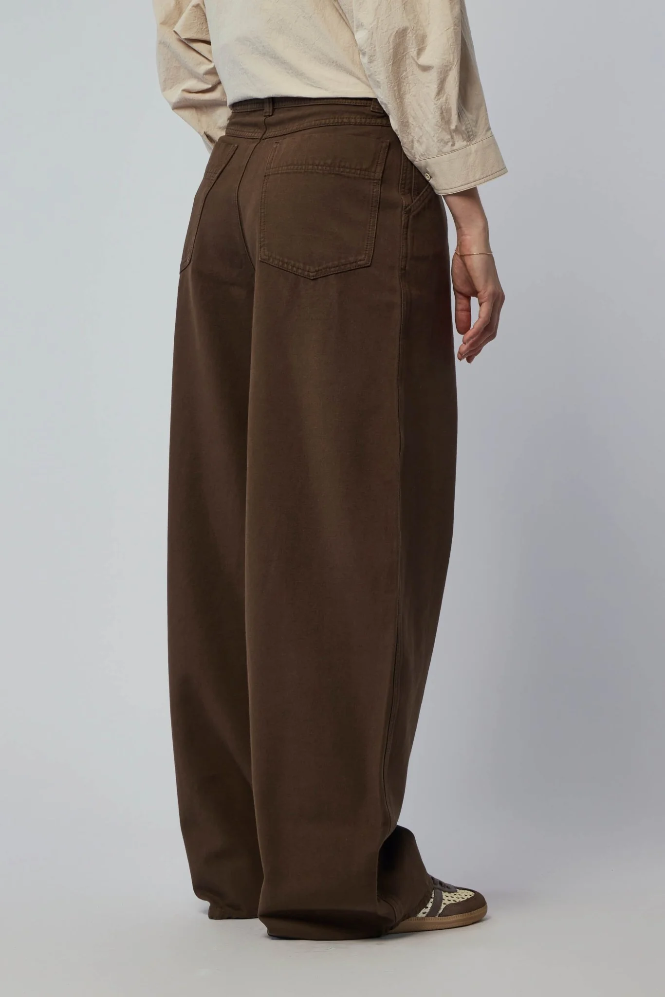 Large Pants in Dyed Broken Twill - Image 5