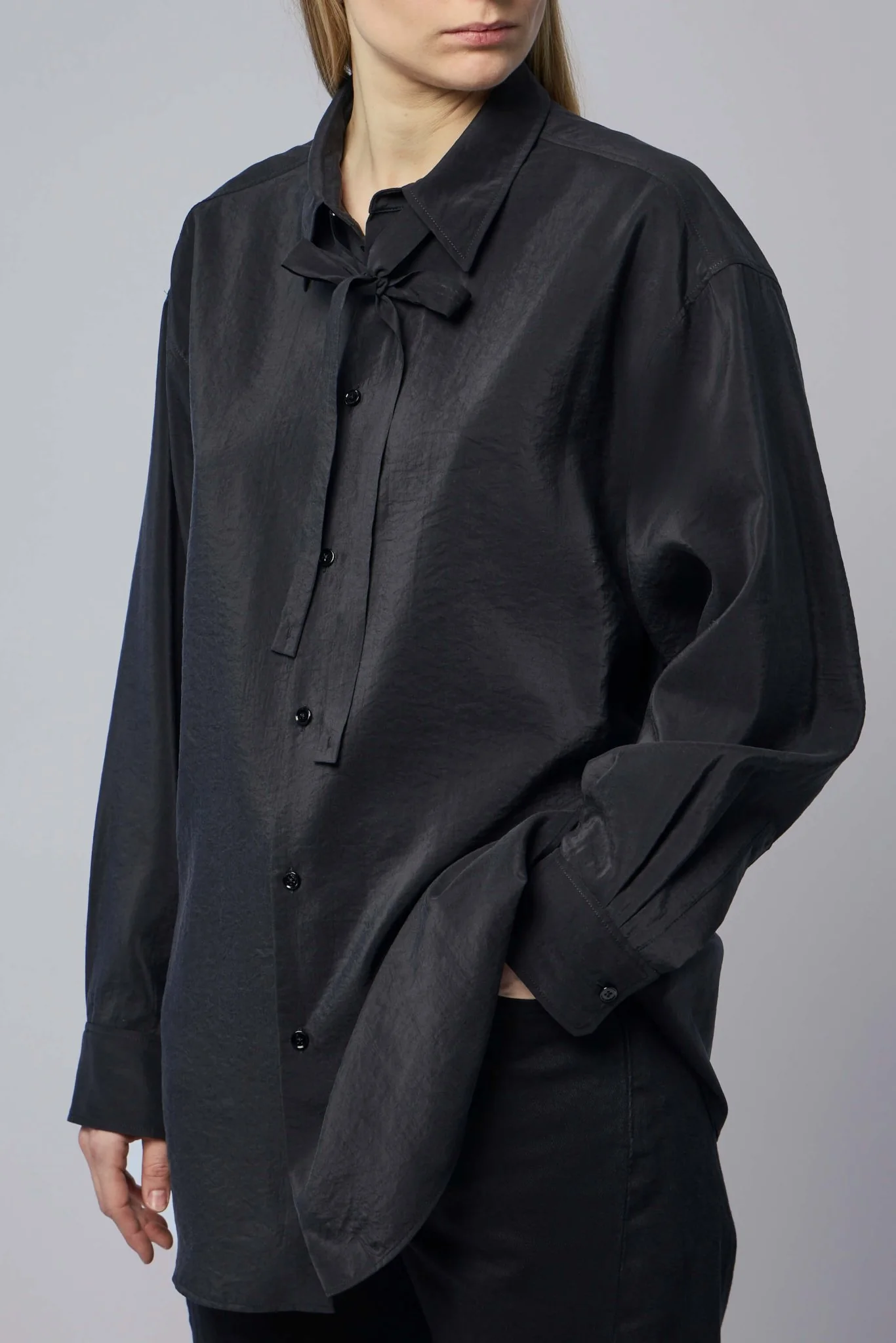 Long Shirt with Tie - Image 3