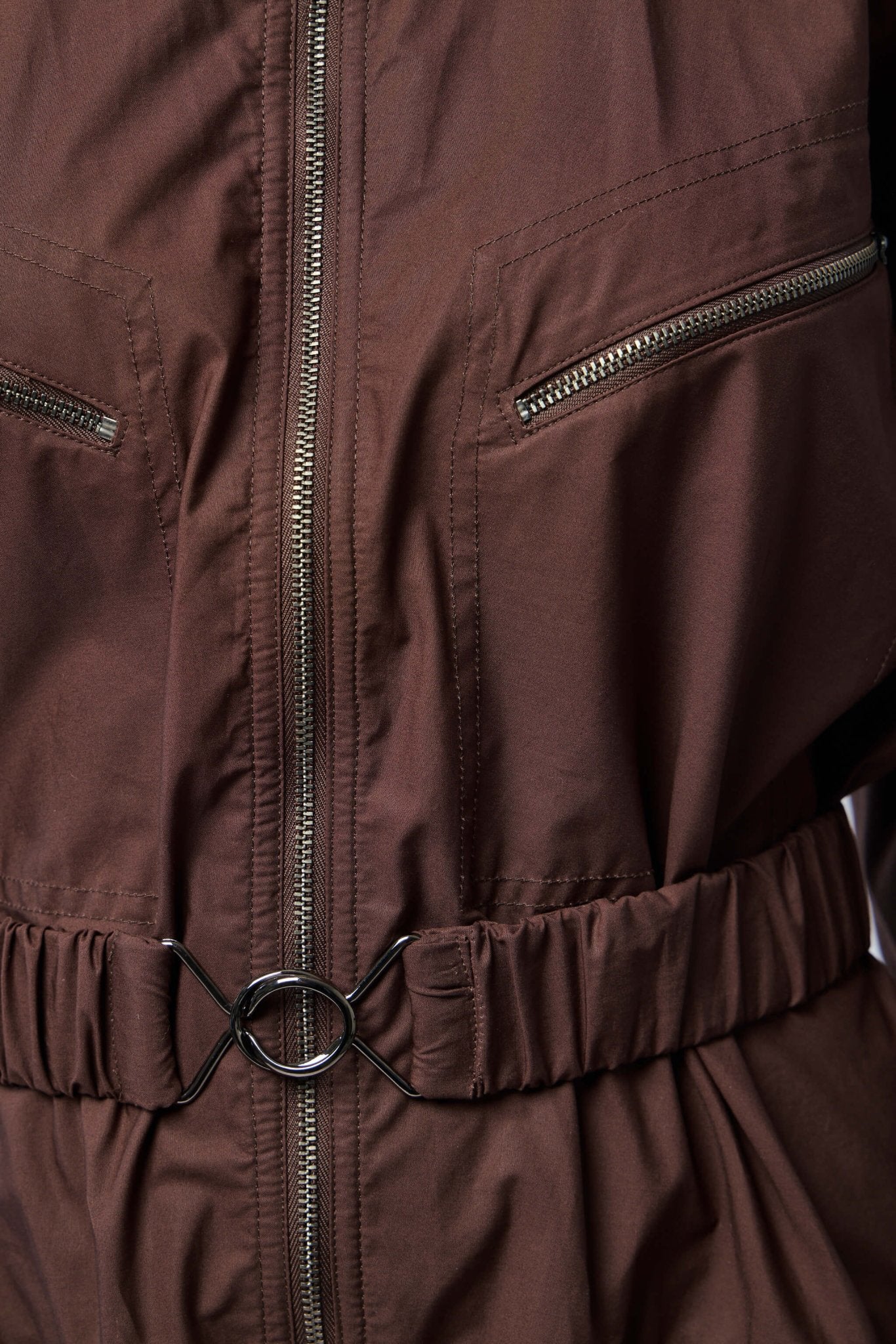 Loose Fit Jumpsuit with Zippers - Image 4