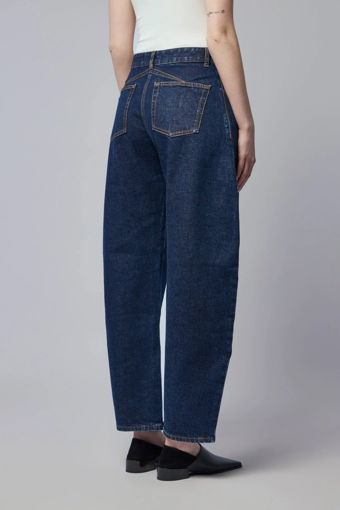 Low Round Denim Pants - Image 4