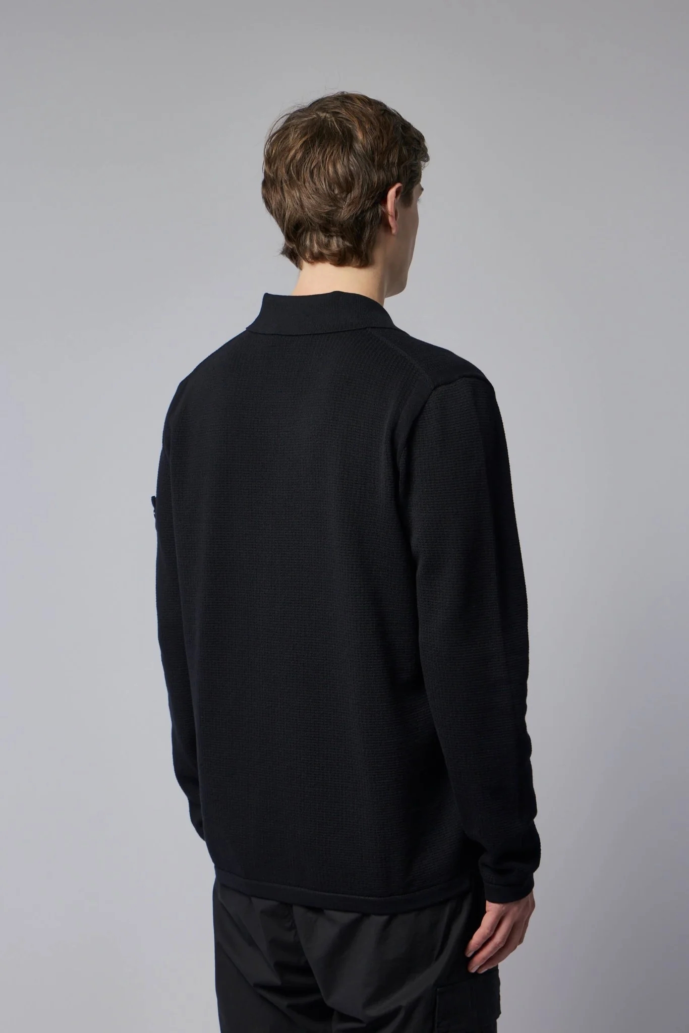 Loose Fit Long Sleeve Polo - Image 5