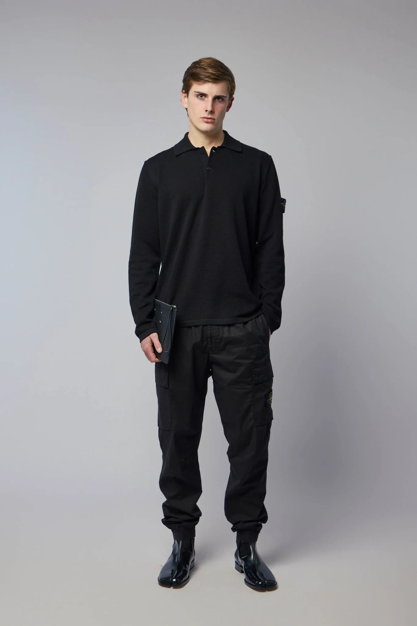 Loose Fit Long Sleeve Polo - Image 6