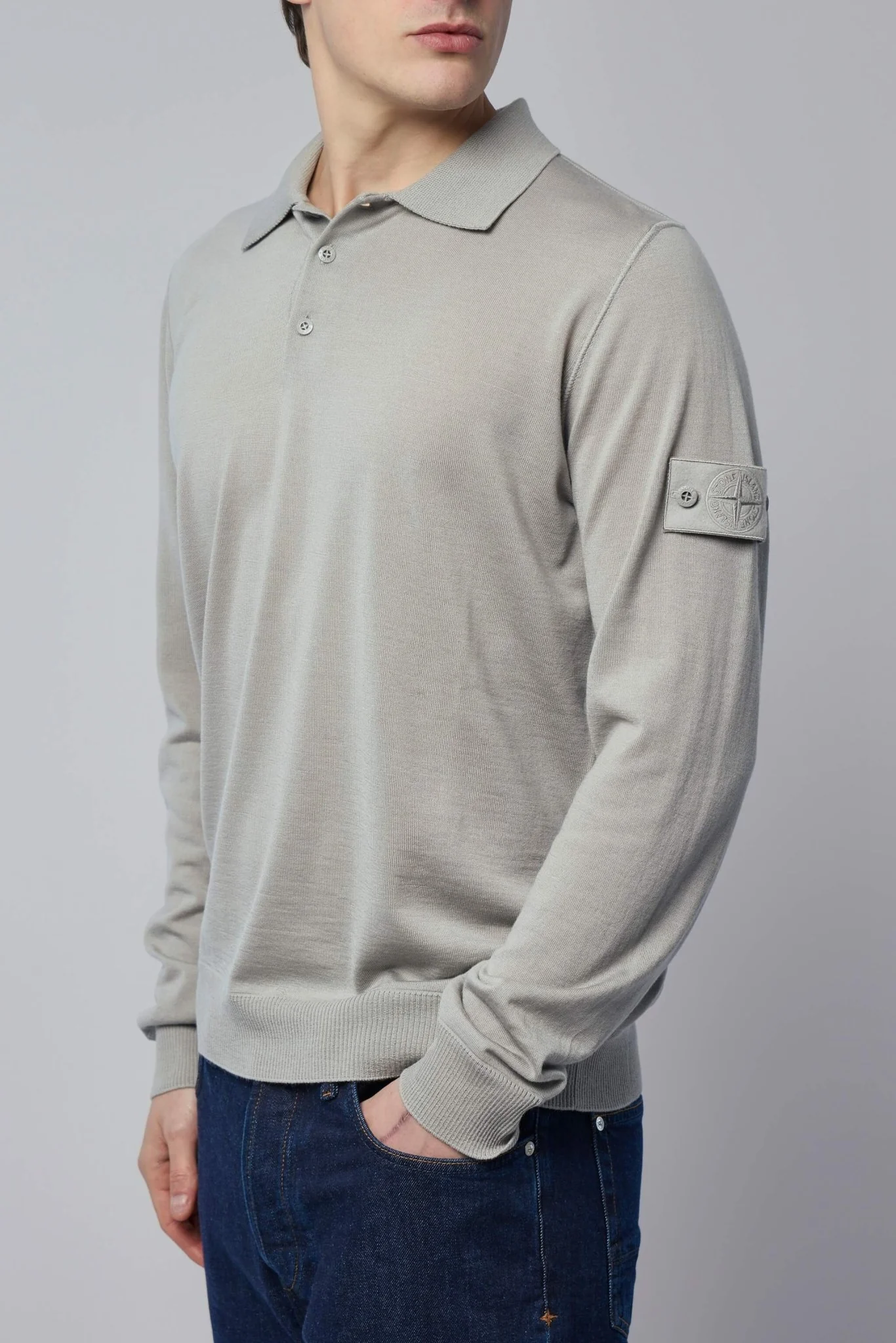 Regular Fit Long Sleeve Polo - Image 3