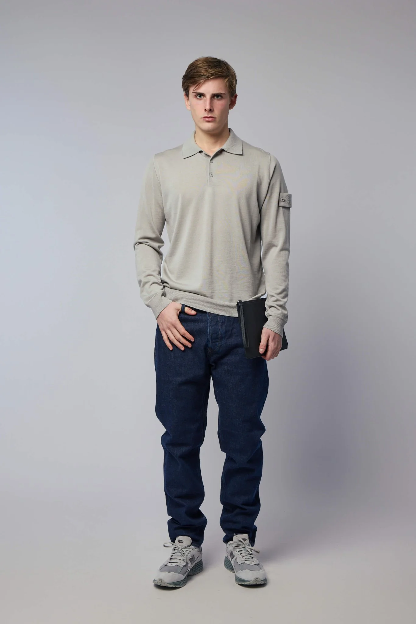 Regular Fit Long Sleeve Polo - Image 6