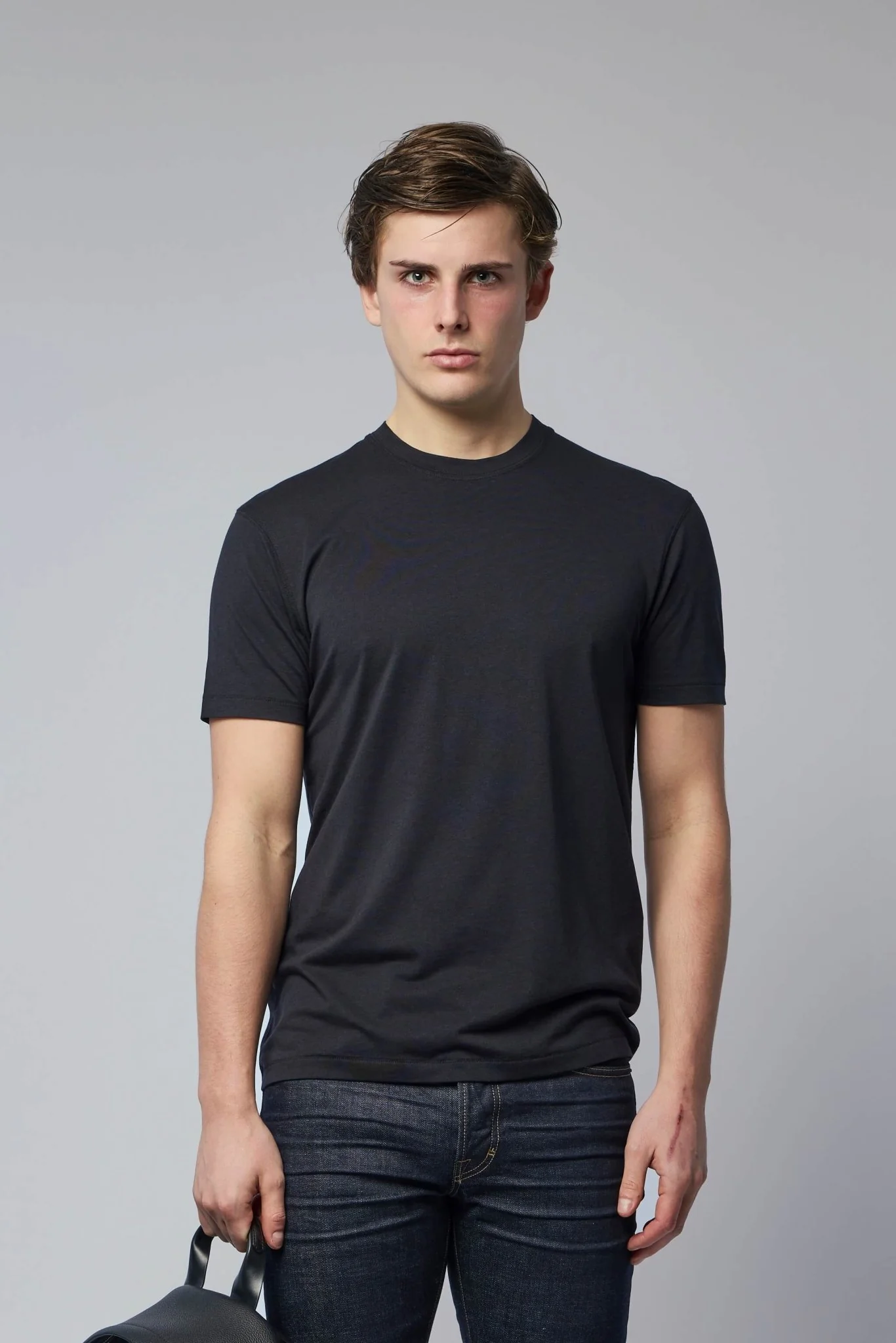 Lyocell Cotton Crew Neck T-shirt