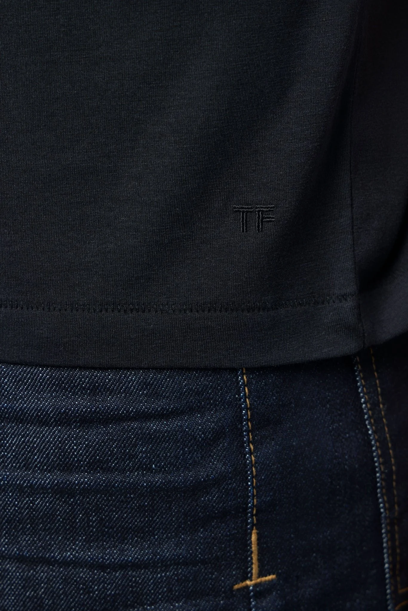 Lyocell Cotton Crew Neck T-shirt - Image 4