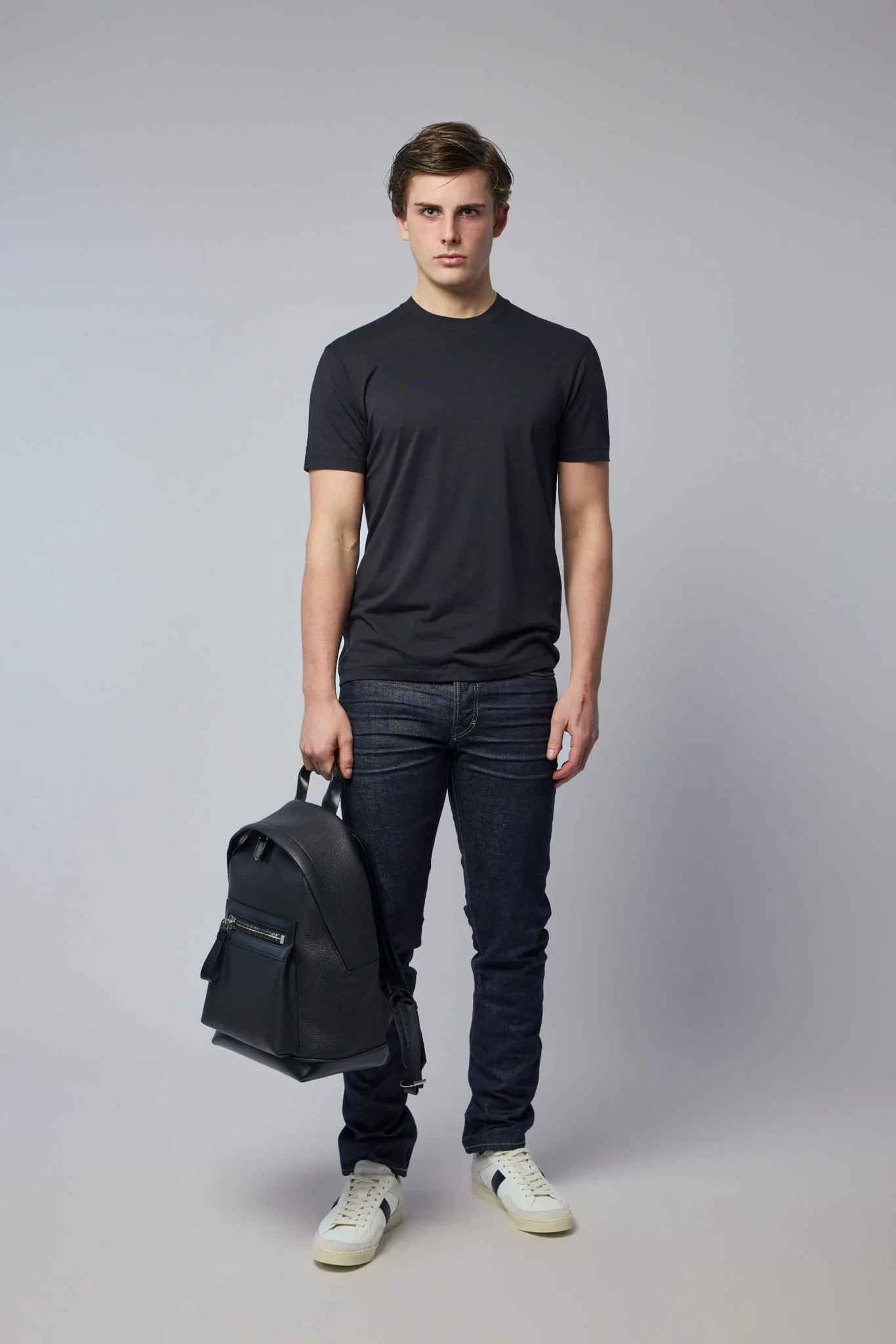 Lyocell Cotton Crew Neck T-shirt - Image 6