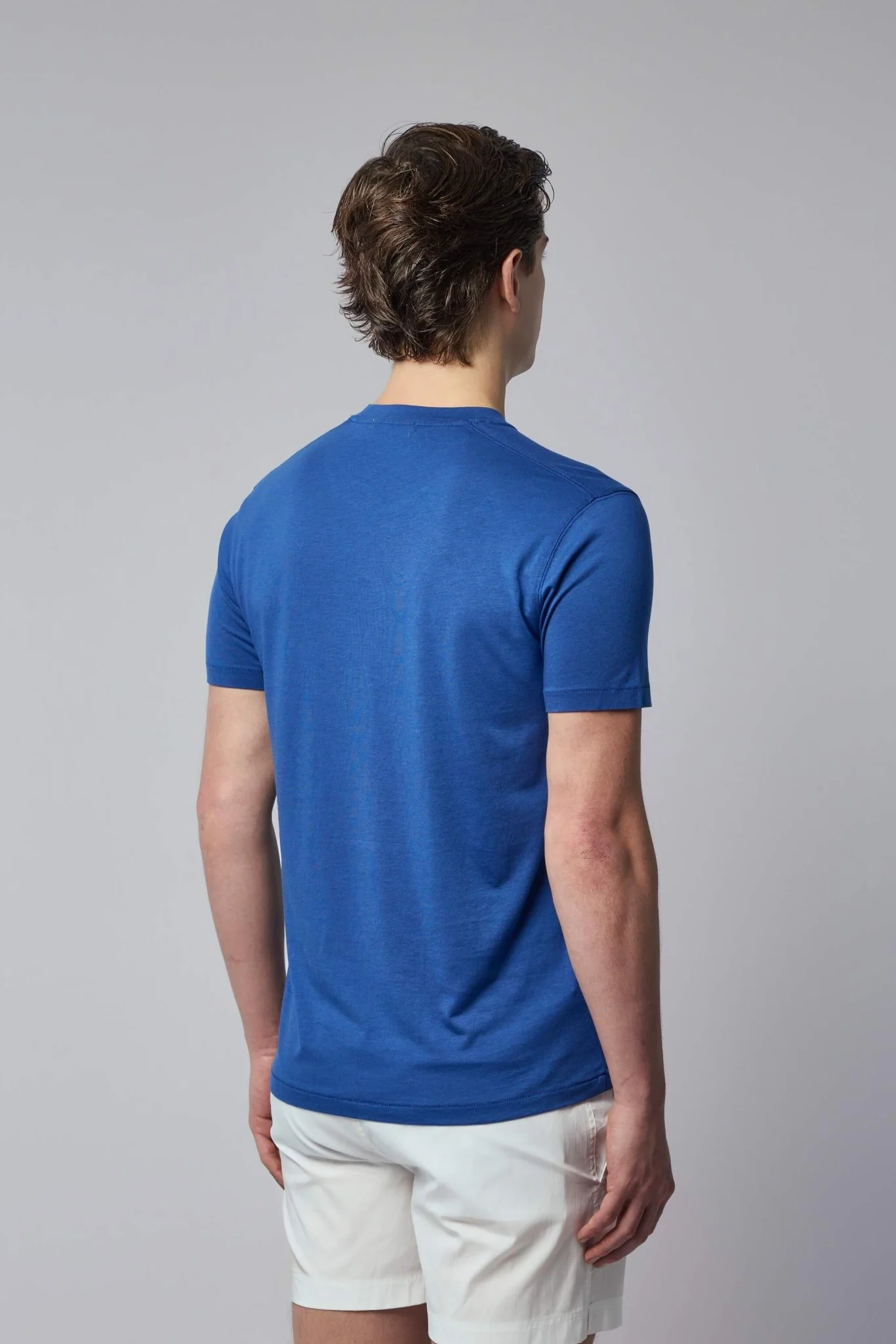 Lyocell Cotton Crew Neck T-shirt - Image 5