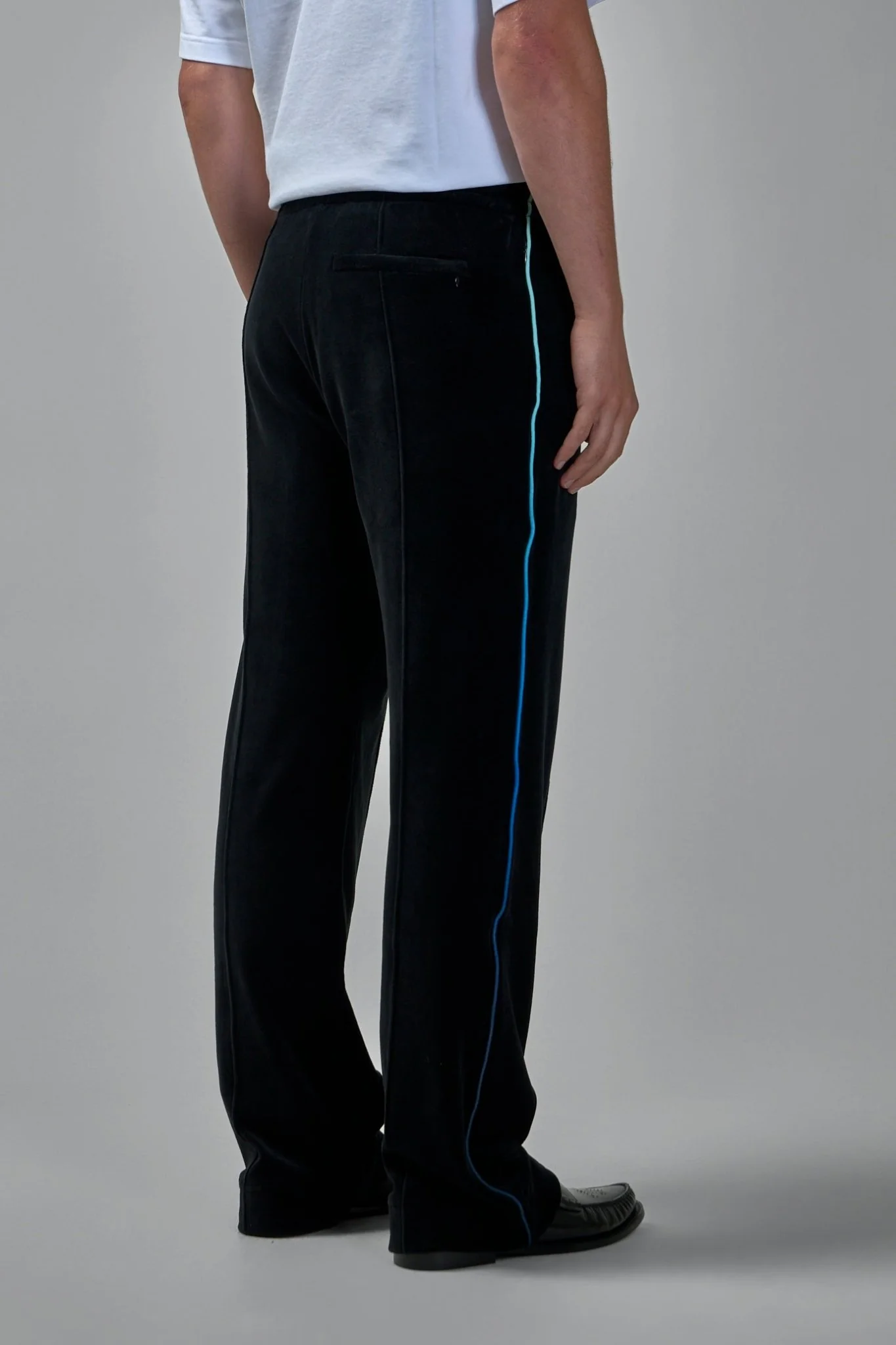 Gradient Piping Velour Track Pants - Image 3