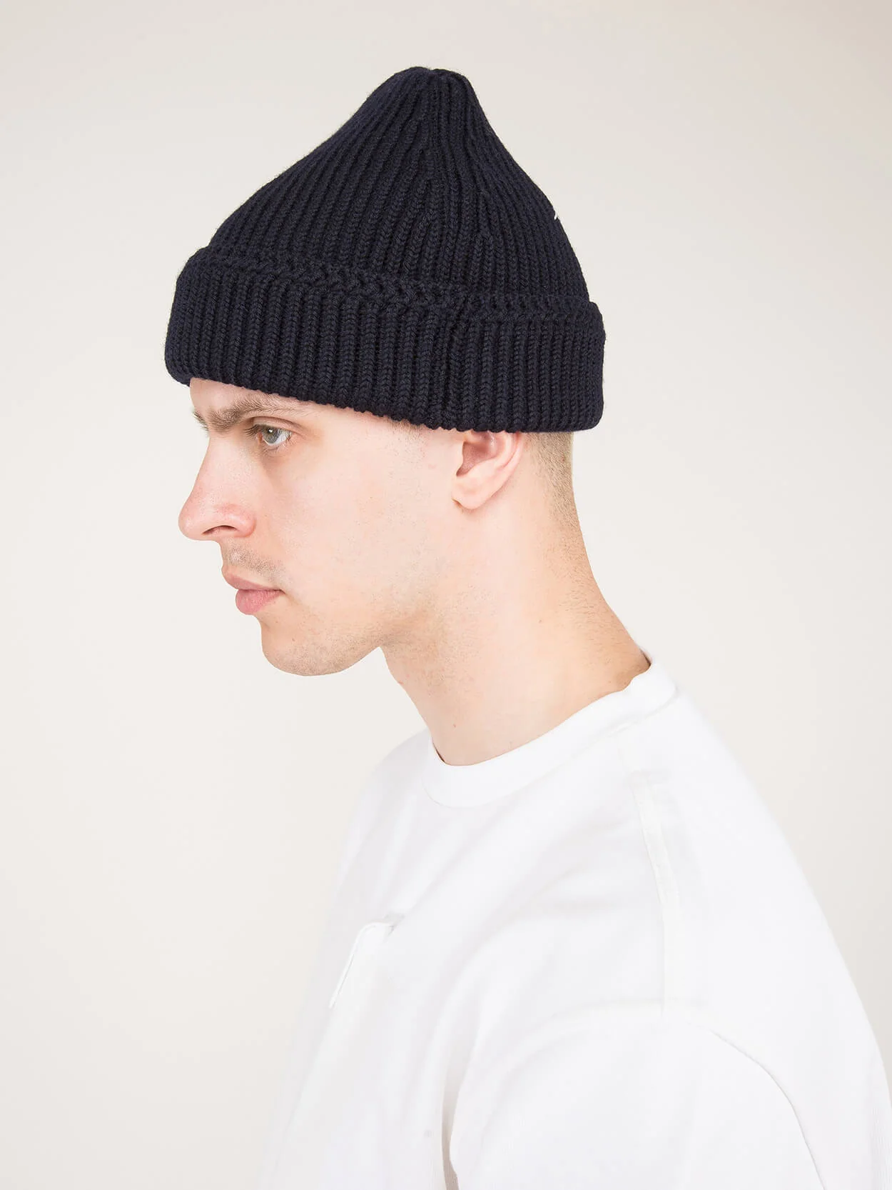 Knitted Headwear Navy - Image 2